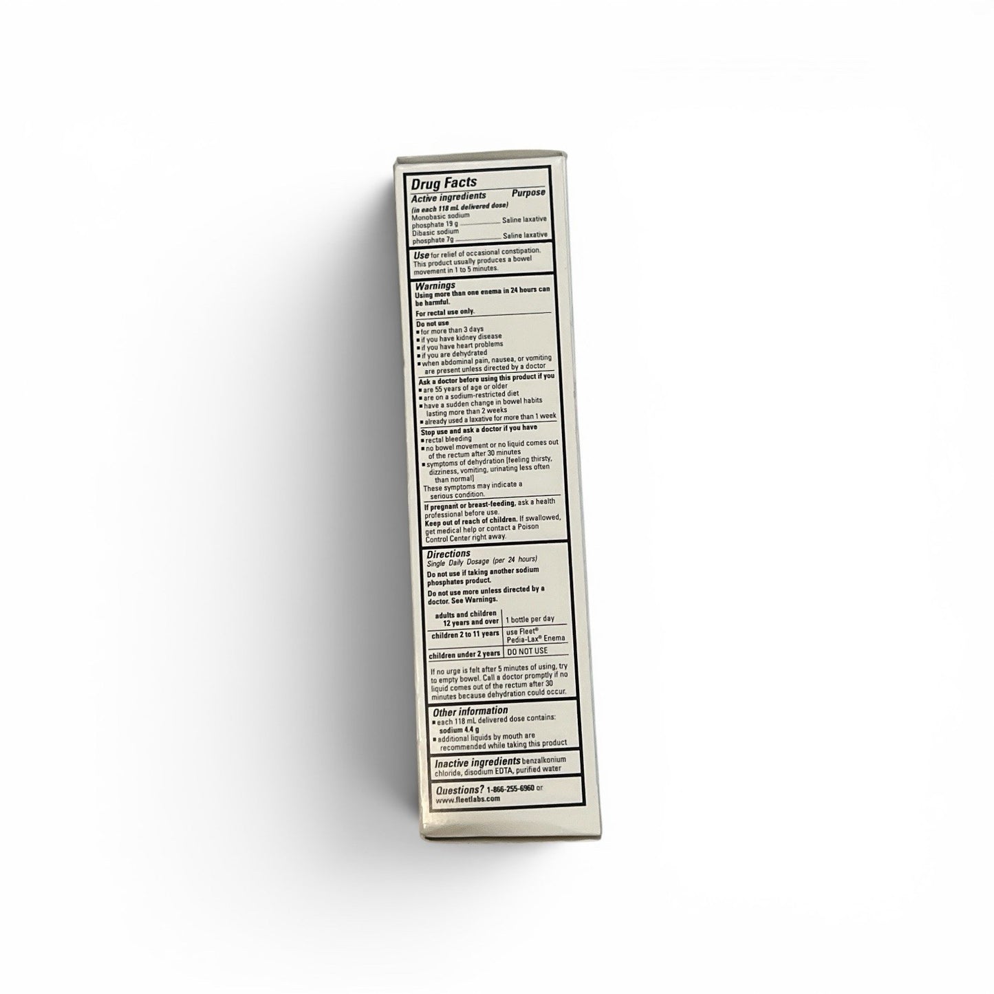 Saline Enema 4.5 oz Adult Constipation Relief – Fleet