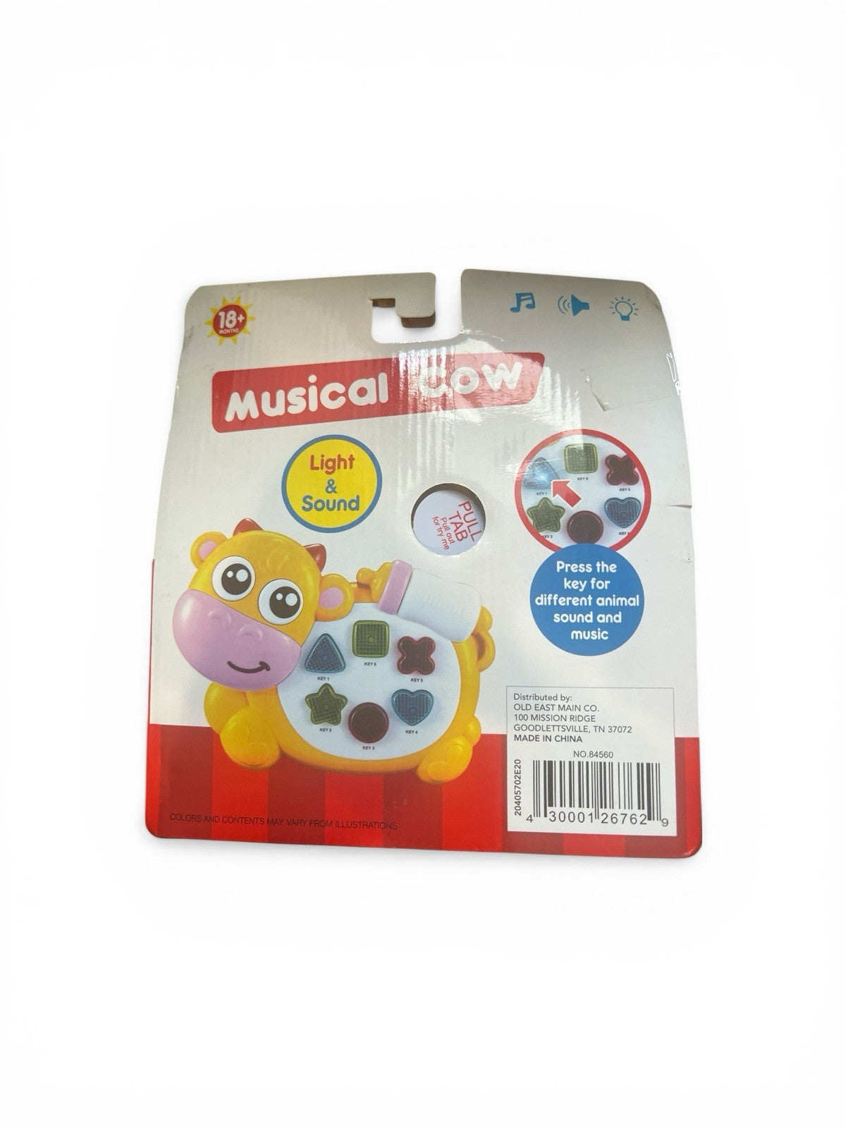 Musical Baby Cow Toy with LED Lights, Interactive Learning