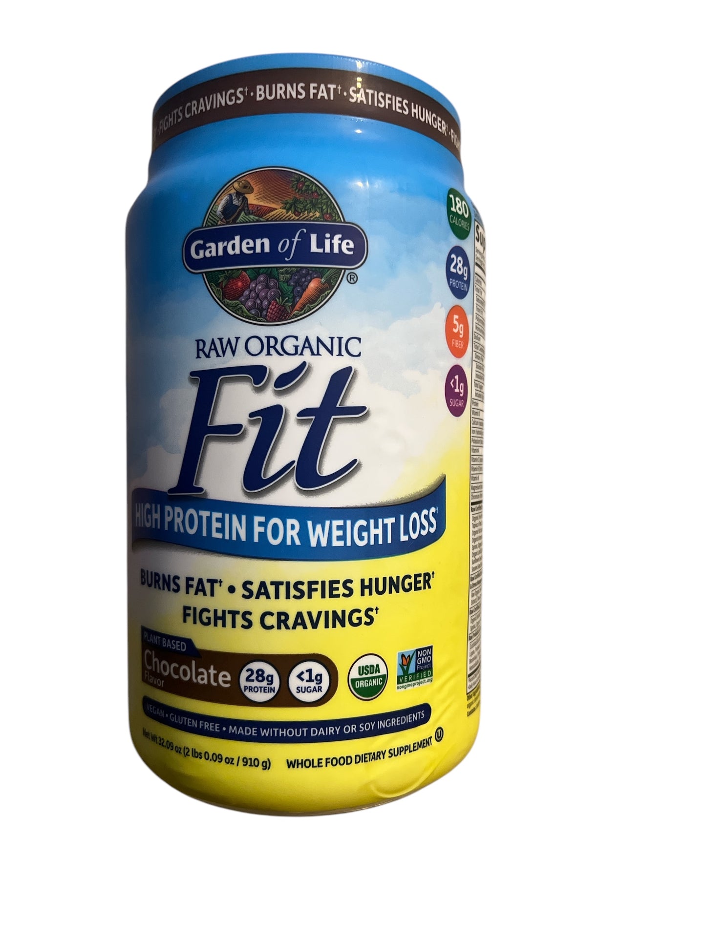 RAW Organic Fit High Protein for Weight Loss | Chocolate | 32.09 oz (910 g) | Exp. 06/04/2026