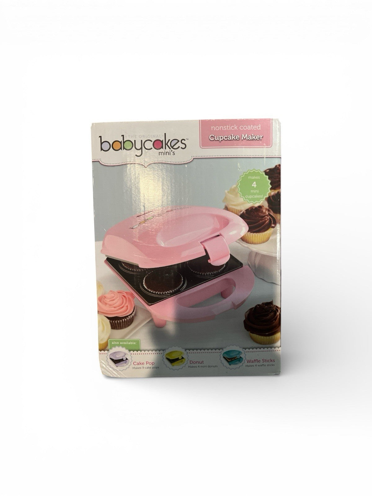Babycakes Mini Cupcake Maker Pink Nonstick Electric Baking Appliance | Bazrify