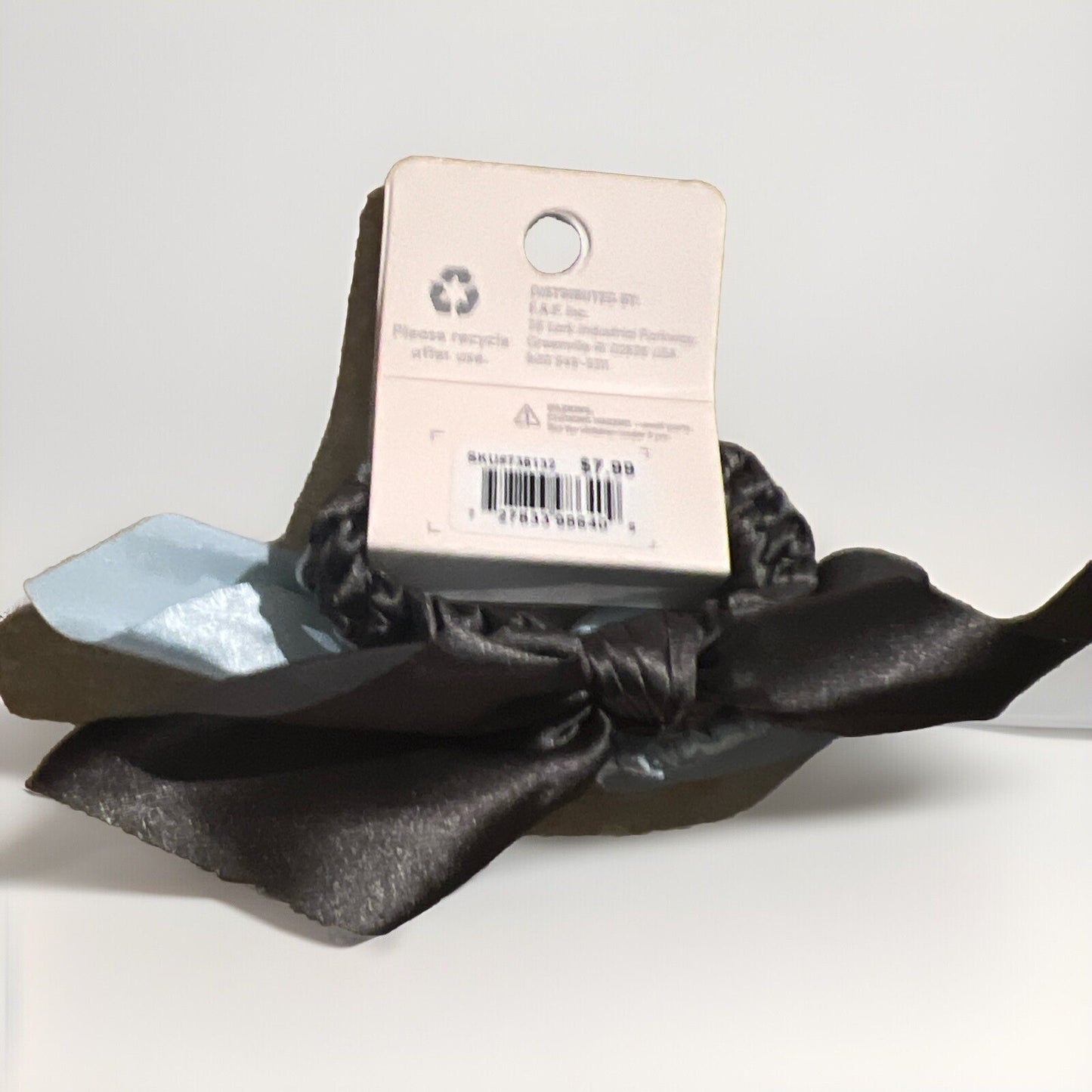 Hive & Co Hair Ties with Bow, 2-Pack Chic Blue & Gray