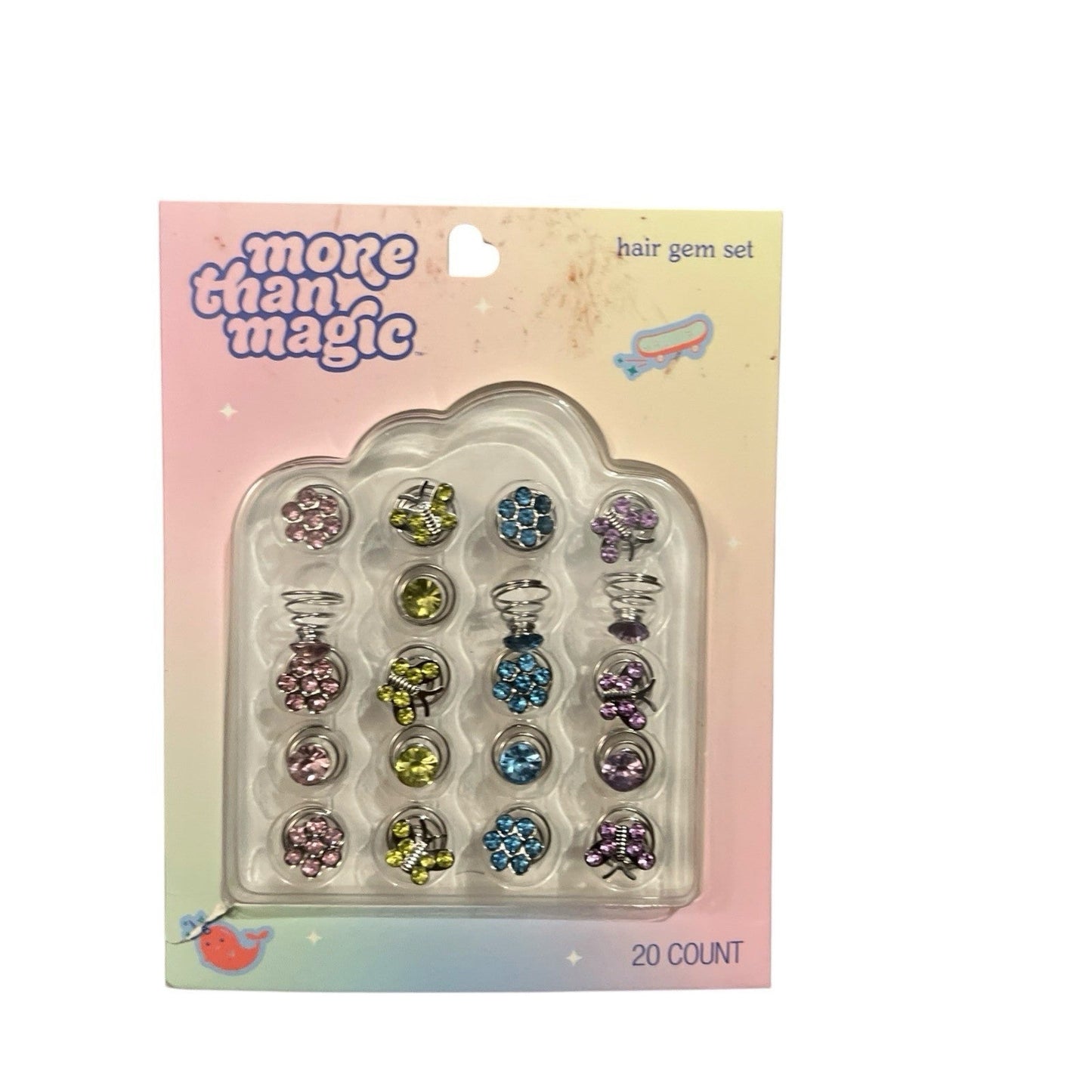More Than Magic Hair Gems Set 20 Piece Sparkling Hair Accessories | Bazrify