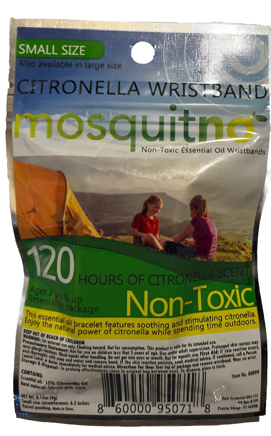 Citronella Wristband Bug Repellent - Small - Mosquitno