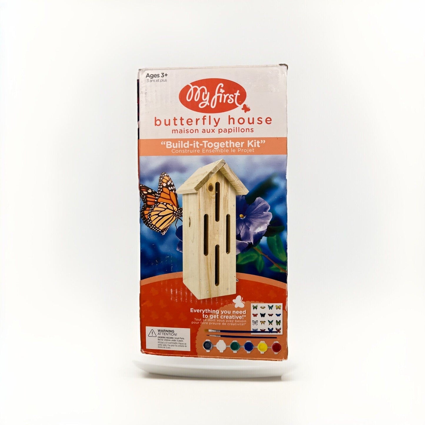 My First Butterfly House Build It Together Kit Ages 3+ All Wood DIY Craft Educational Toy | Bazrify