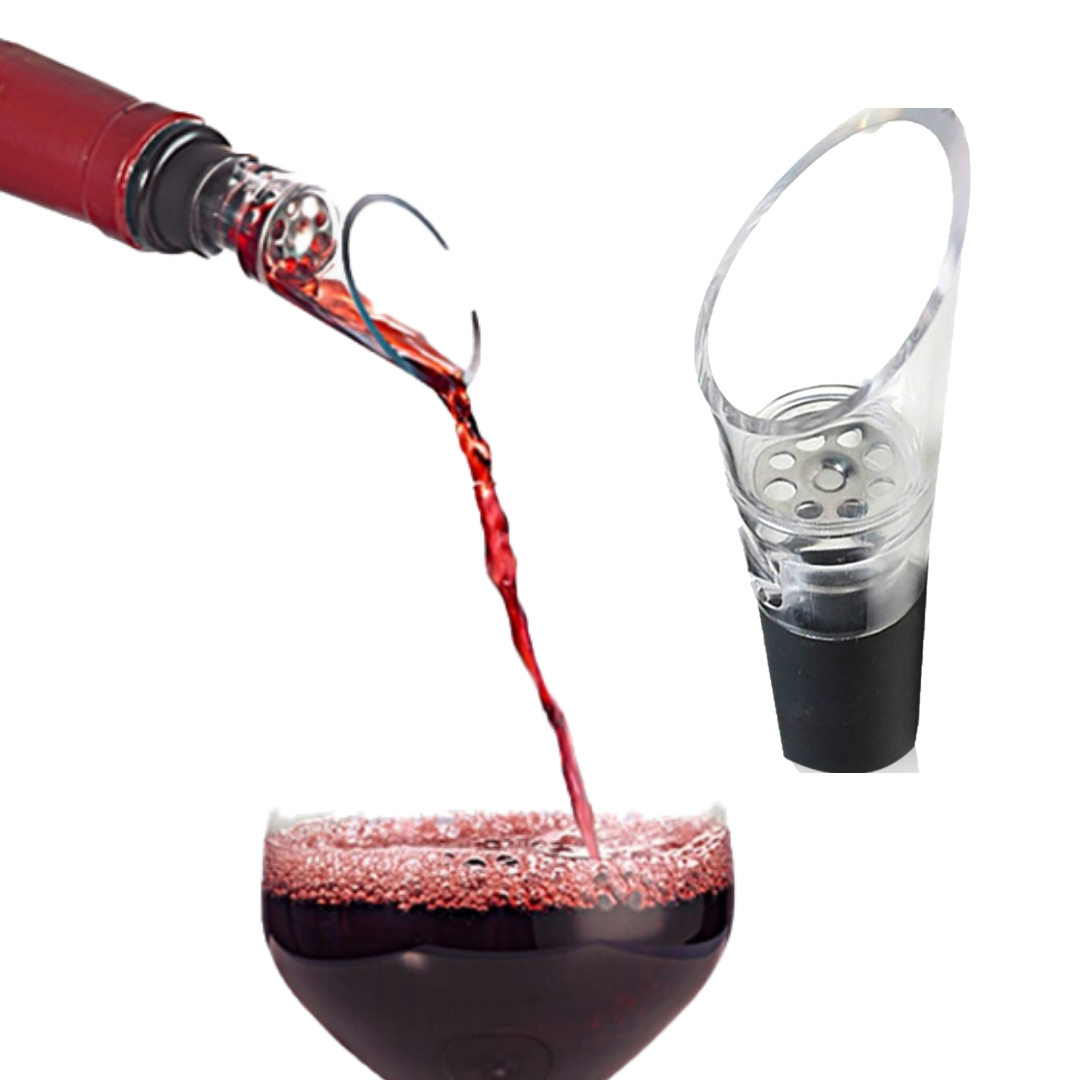 Trovety Wine Aerator Pourer Spout 2-in-1 Diffuser Oxygenator No Drip 1 Pack | Bazrify