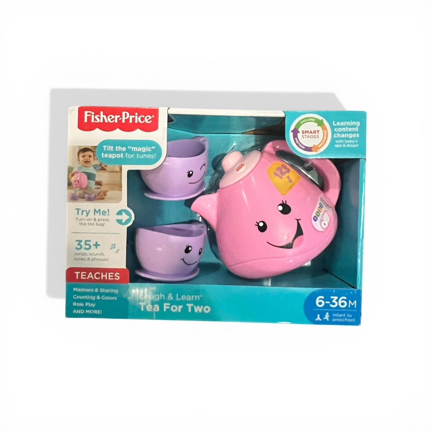 Fisher-Price Laugh & Learn Tea Set – Smart Stages Baby Toy