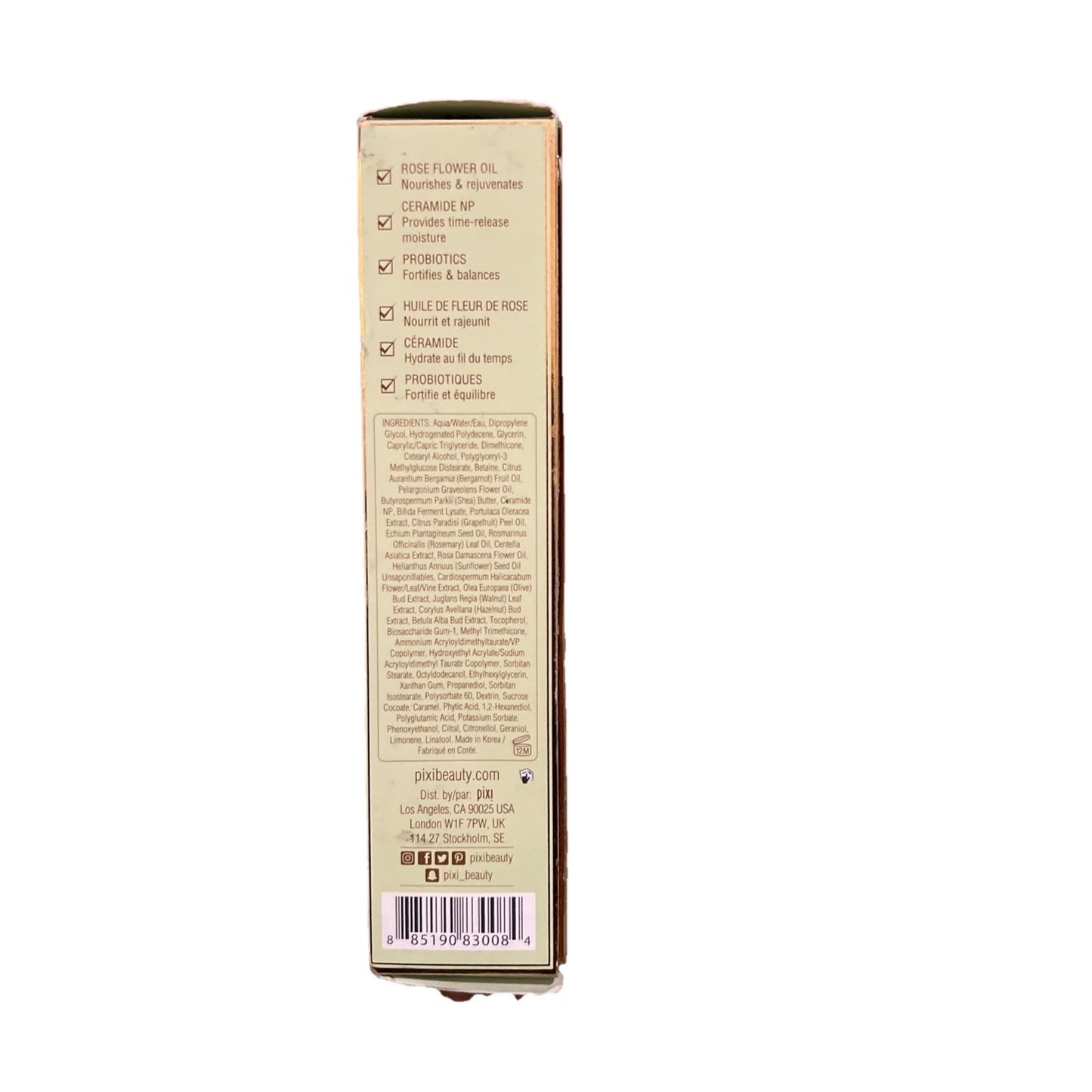 Rose Ceramide Cream, Intensive Moisturizer 1.7oz by Pixi