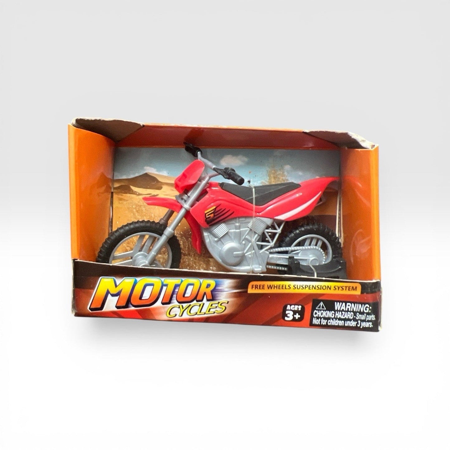 Fenicalan Diecast Cycle Red Free Wheel Suspension Toy Bike Collectible | Bazrify