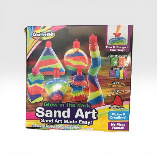 Glow in the Dark Sand Art Kit - DIY Craft for Kids 6+