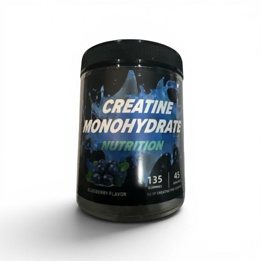 Creatine Monohydrate Gummies 135 Count 5000mg Blueberry