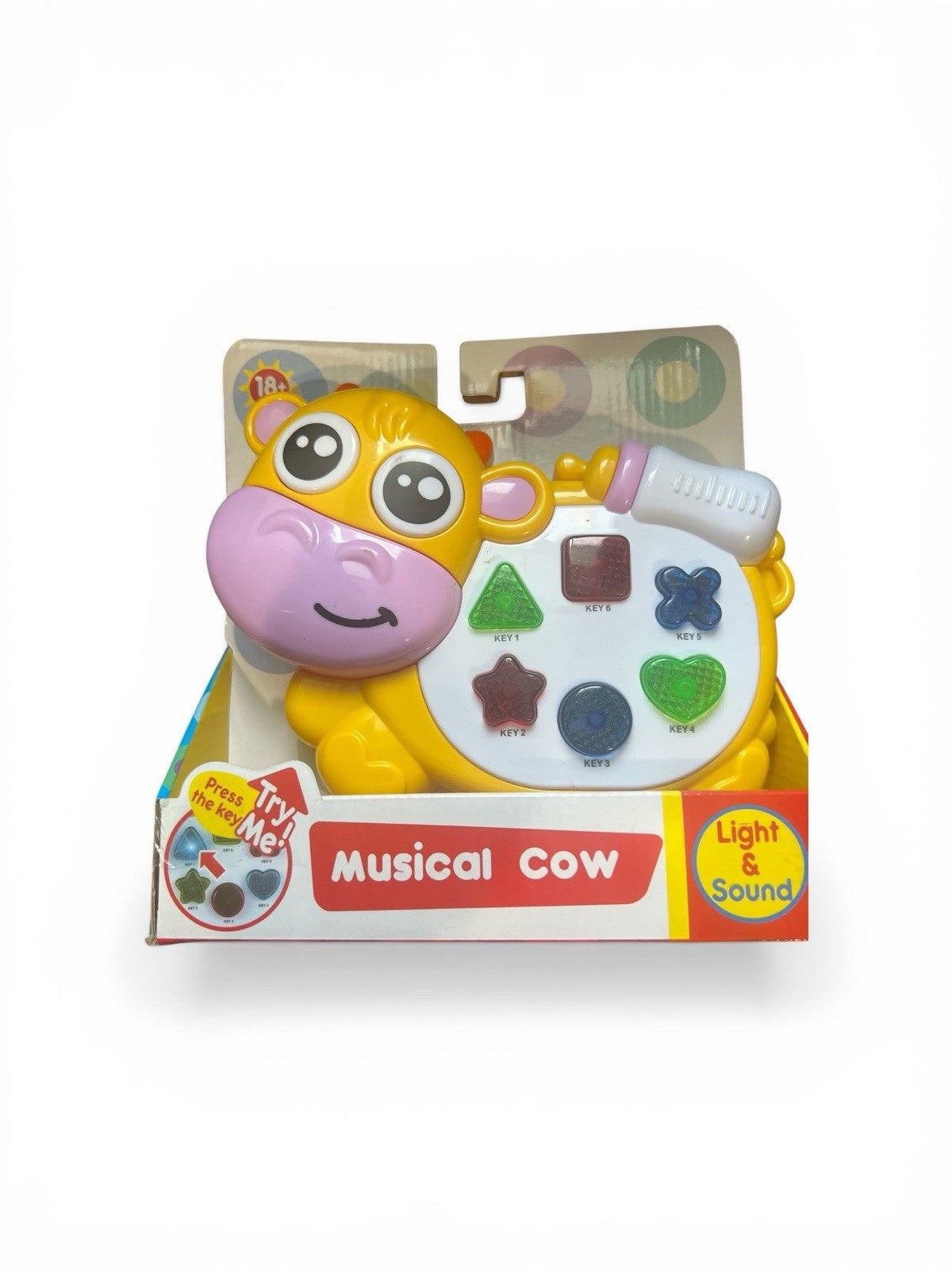 Musical Baby Cow Toy with LED Lights, Interactive Learning