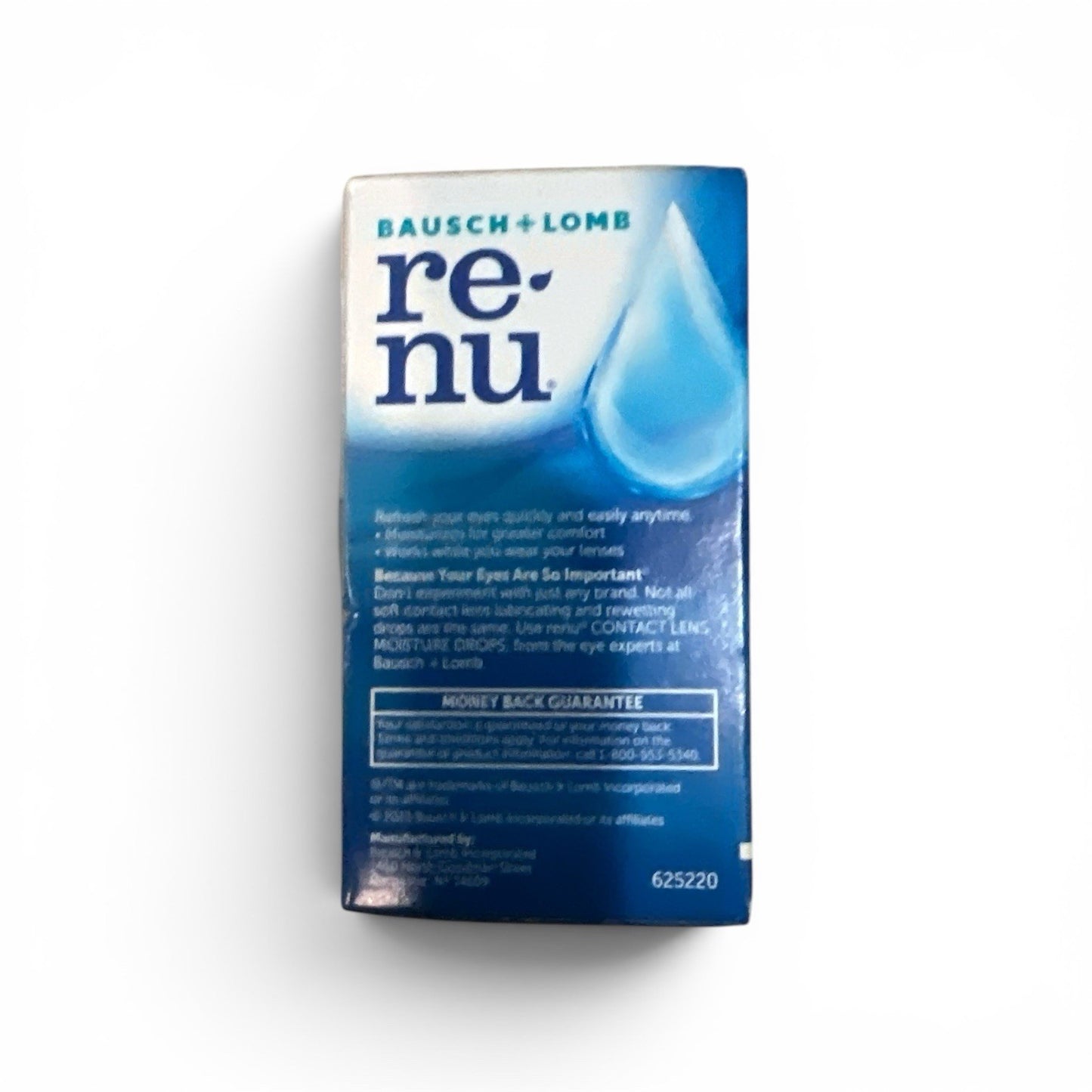 Lubricant Eye Drops for Contact Lens Rewetting - Renu