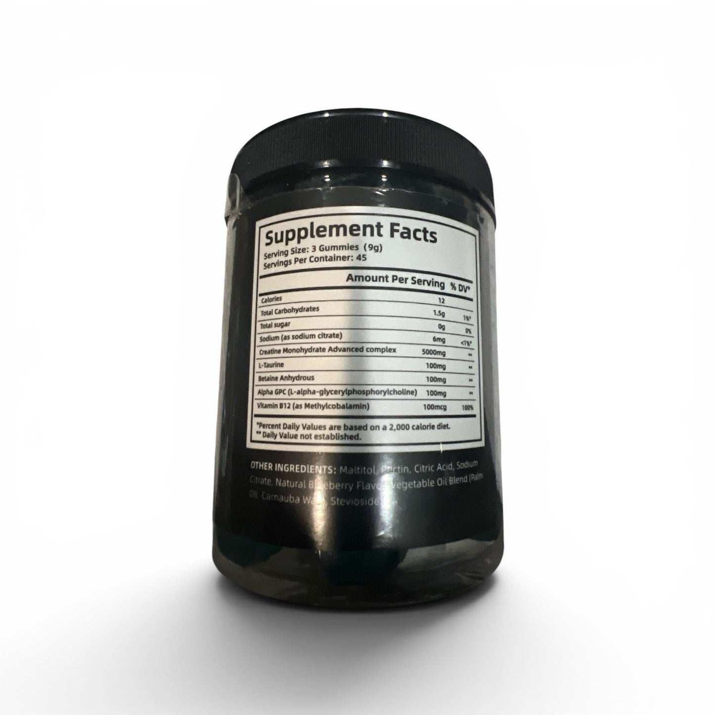 Creatine Monohydrate Gummies 135 Count 5000mg Blueberry