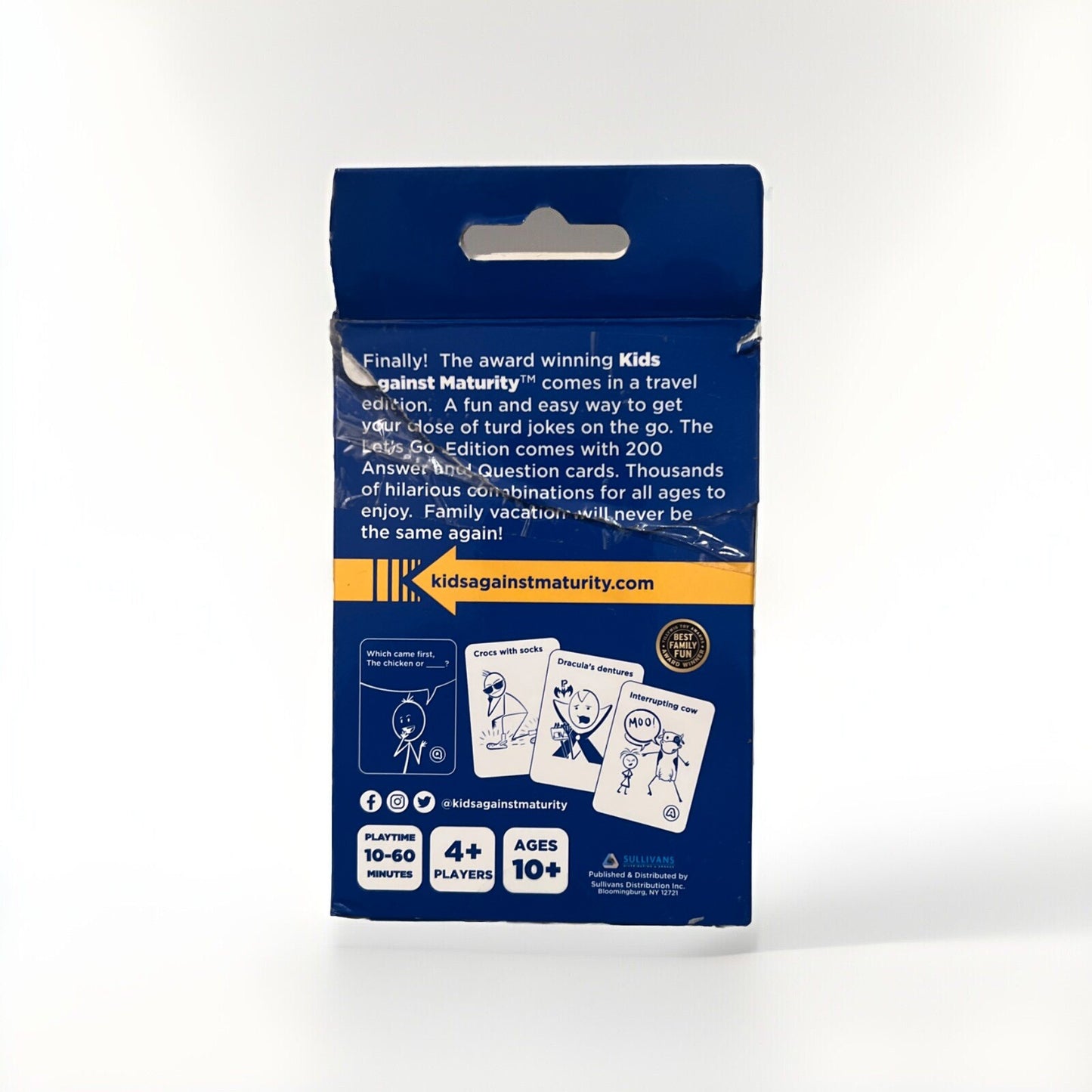 Kids Against Maturity Travel Card Game, Let's Go 200 Cards