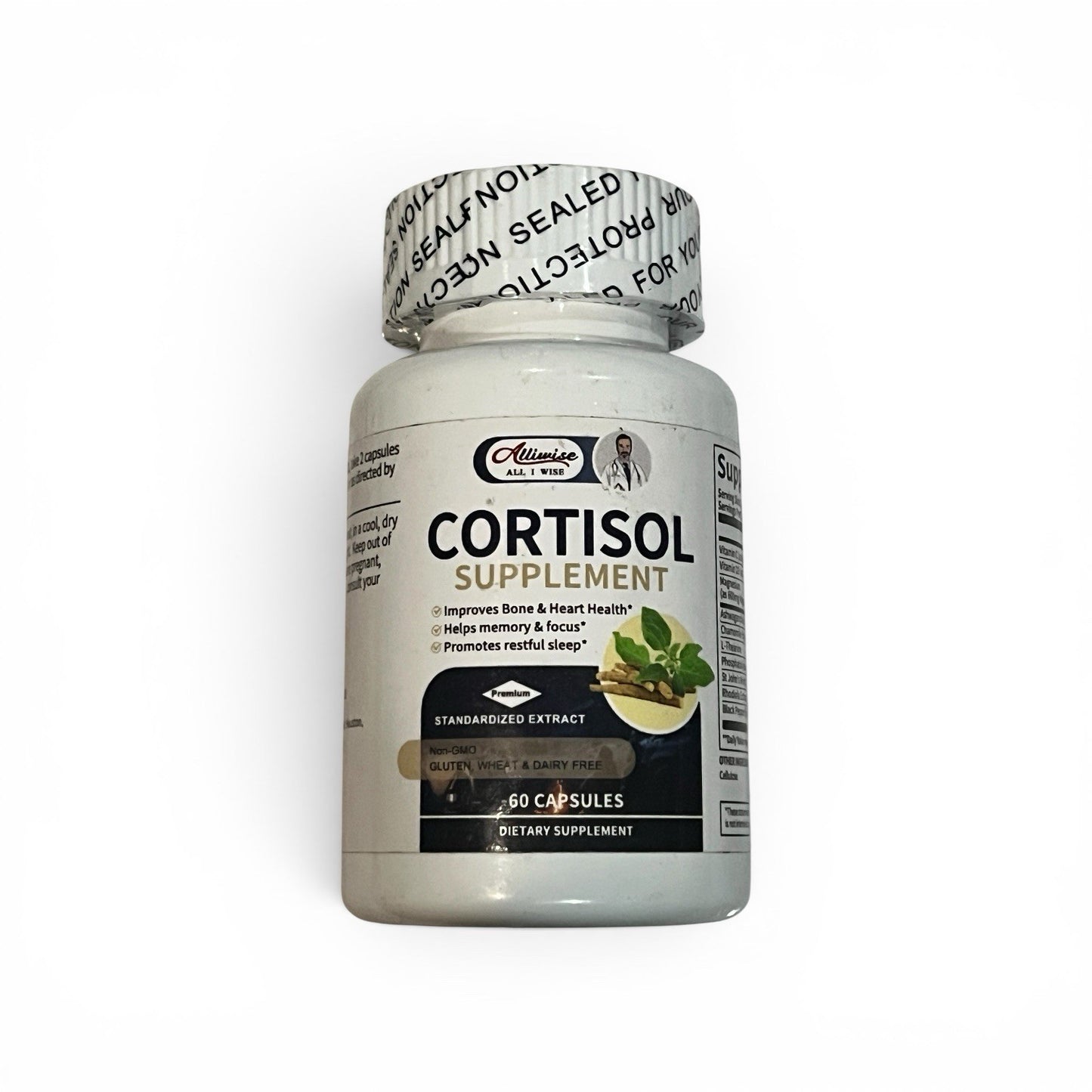 Cortisol Supplement 60 Caps Stress Support - Alliwise