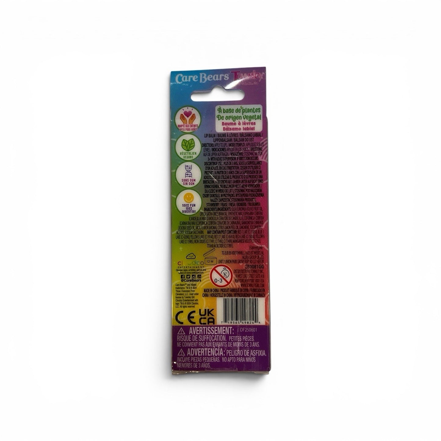 Care Bears Strawberry Lip Balm Moisturizing Lip Care