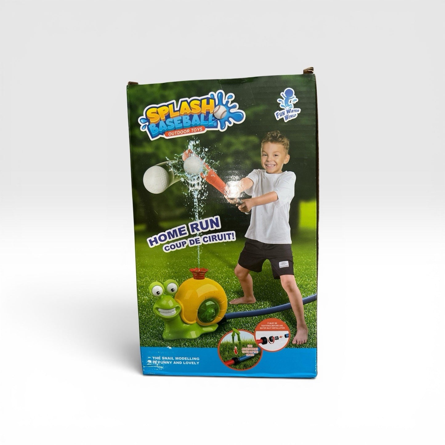 Kids Baseball Water Sprinkler Toy – 360-Degree Spray Set