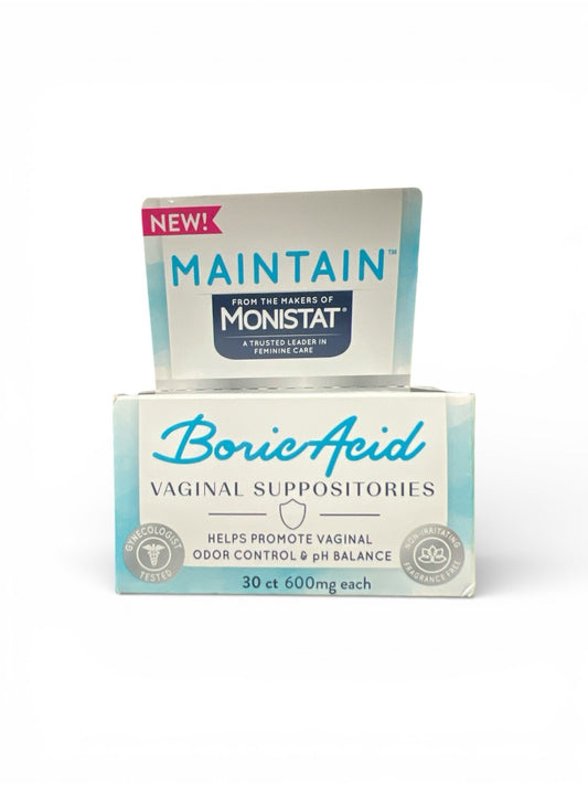 Boric Acid Suppositories for pH Balance & Odor - Monistat
