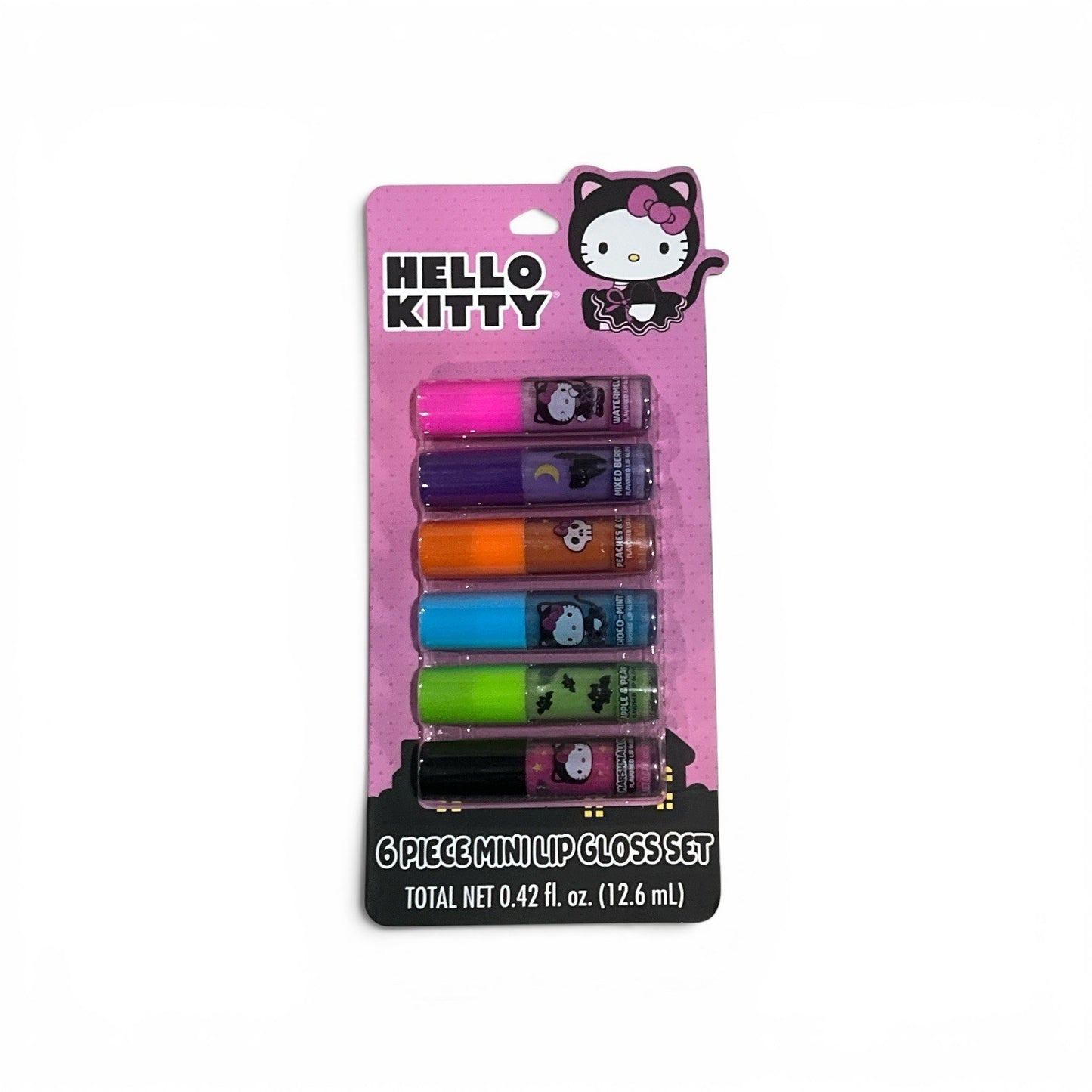 Halloween Lip Gloss Set 6-Piece Mini Makeup - Hello Kitty