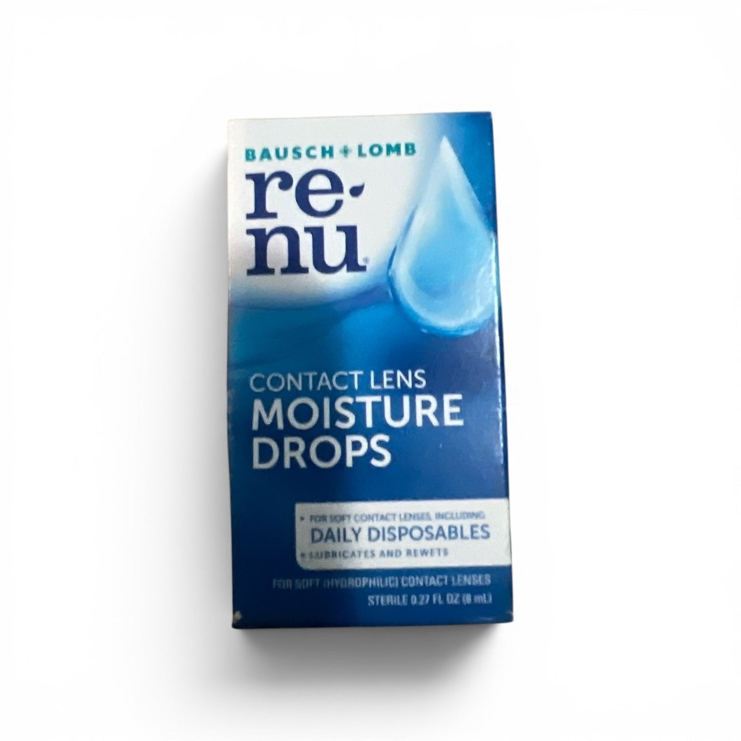 Lubricant Eye Drops for Contact Lens Rewetting - Renu