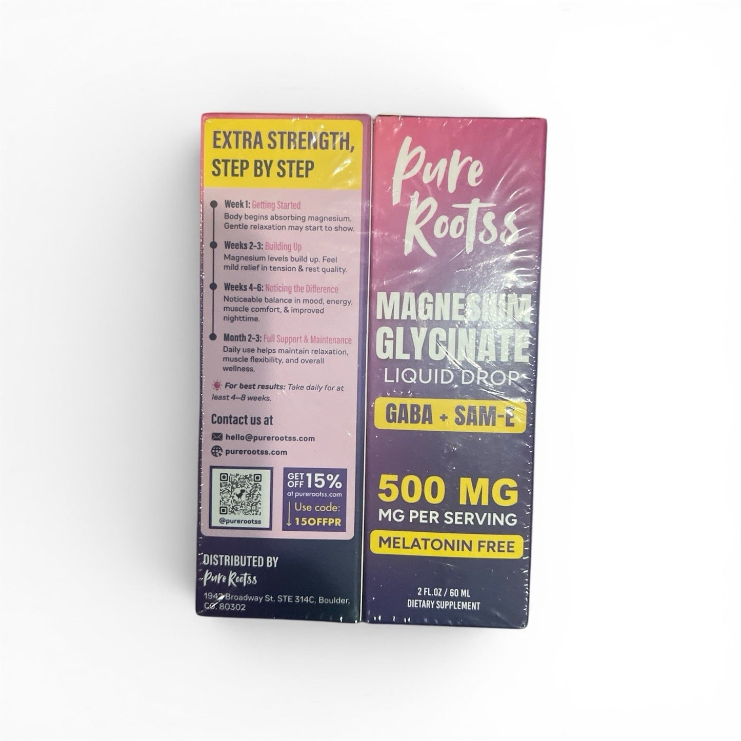 Magnesium Glycinate Liquid Drops 2-Pack - Pure Rootss