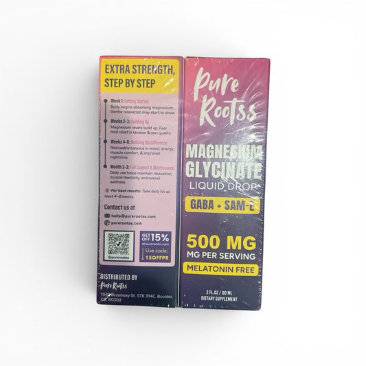 Magnesium Glycinate Liquid Drops 2-Pack - Pure Rootss