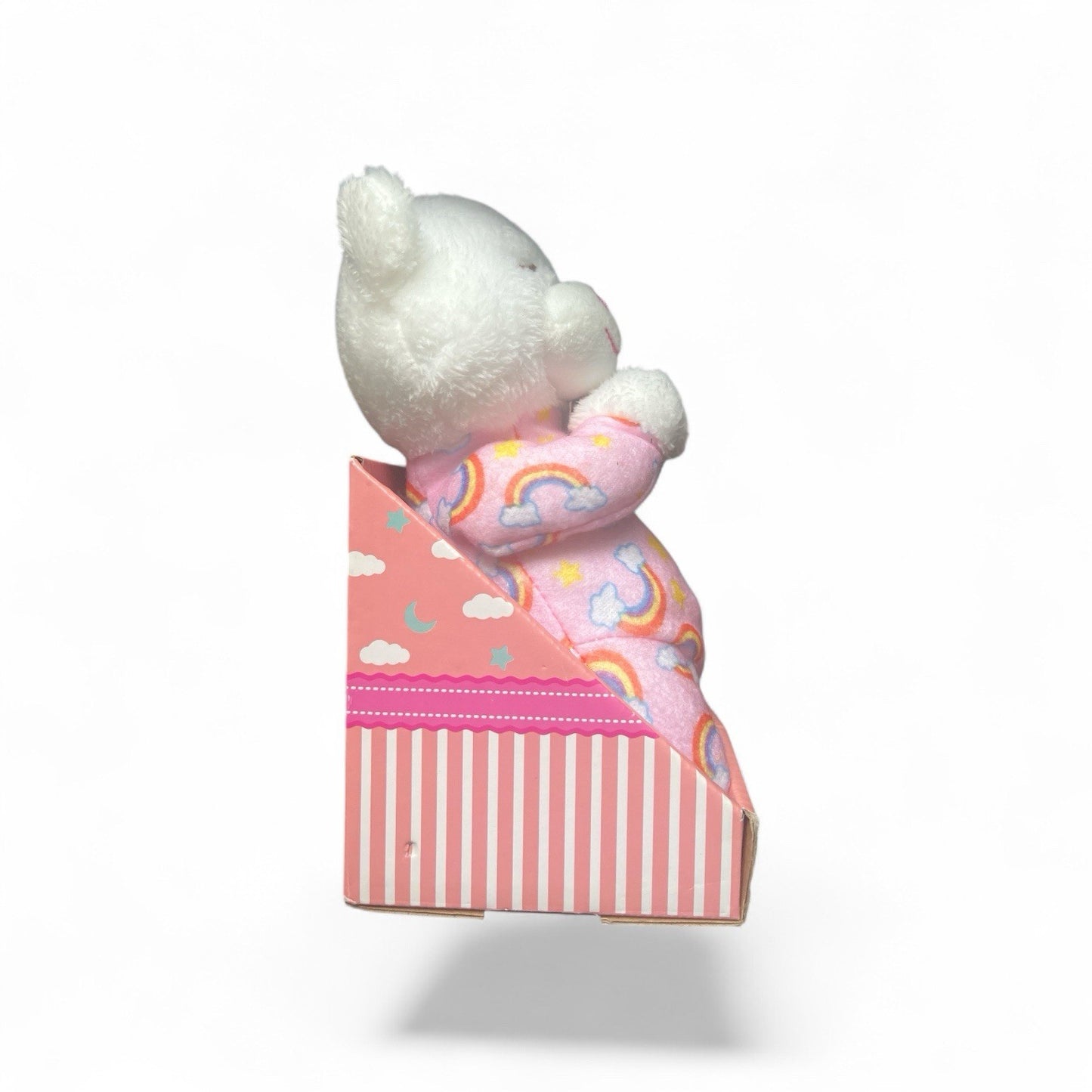 Prayer White Bear Plush Talking Stuffed Animal - Pink