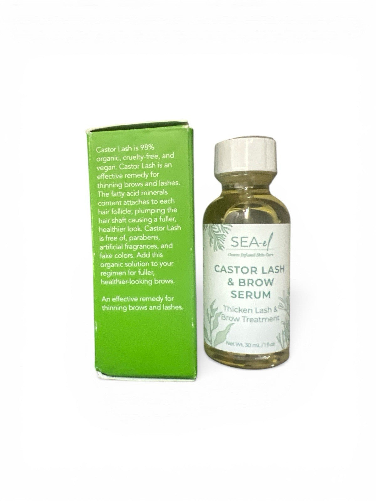 Castor Oil Lash & Brow Serum 30ml - Sea-el Growth Treatment