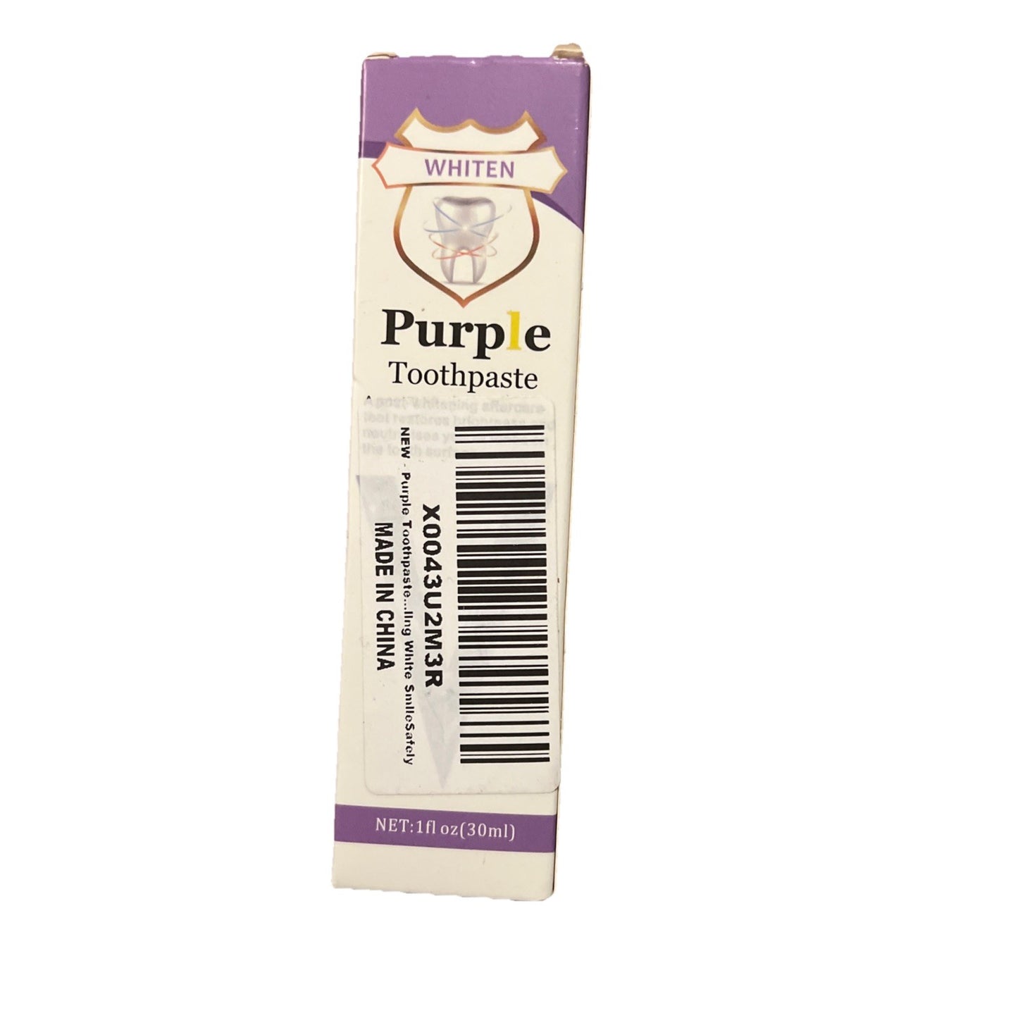 Purple Toothpaste for Teeth Whitening, Color Corrector