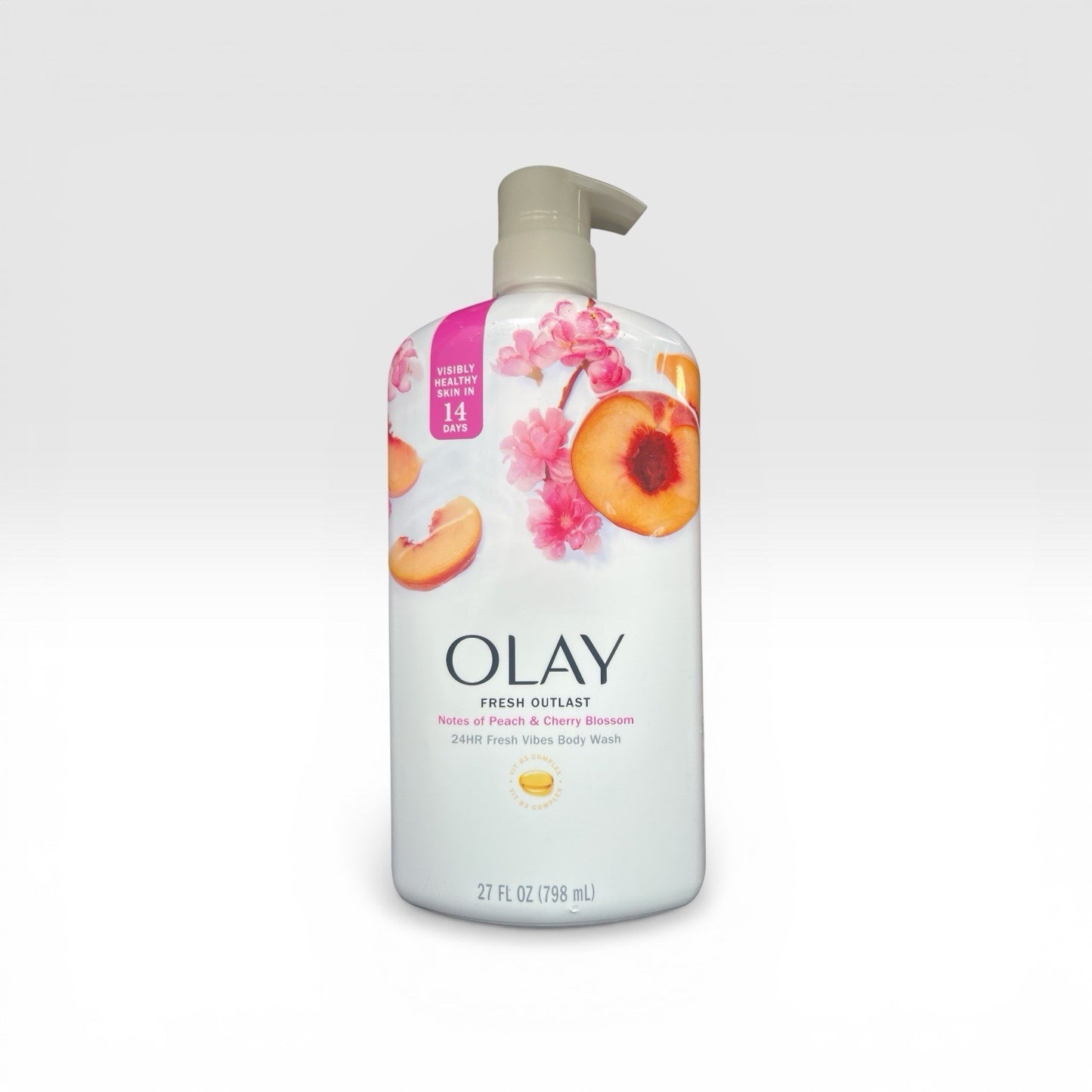 Olay Outlast Body Wash Peach Cherry Blossom Scent 27oz