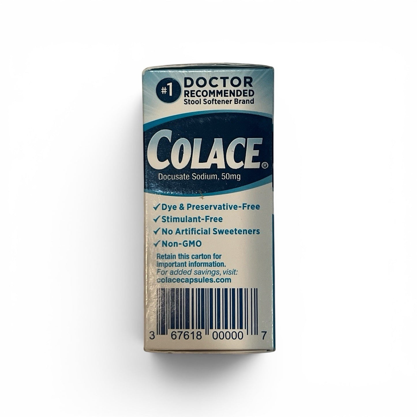 Colace Stool Softener 50mg 42 Softgels Constipation Relief