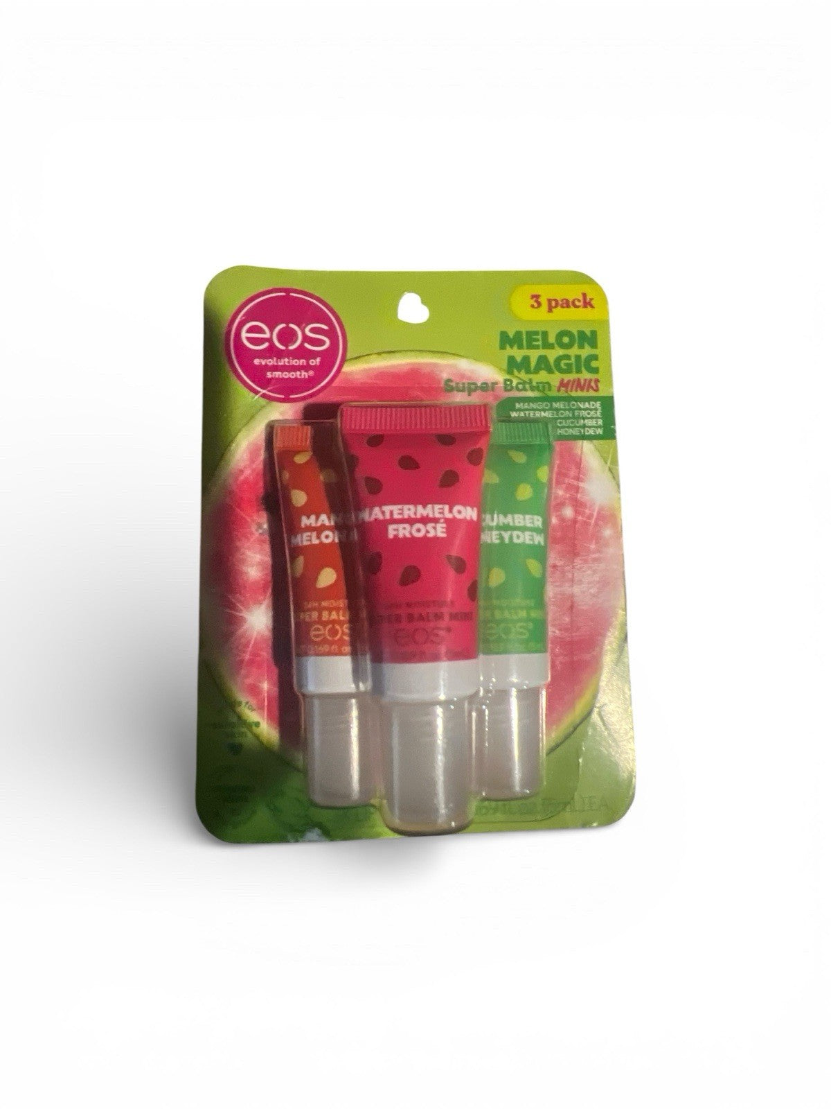 eos 24H Moisture Super Balm Minis Melon Magic Lip Balm 3 Pack | Bazrify