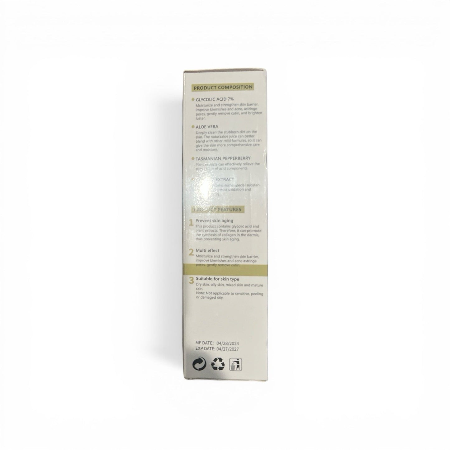 Glycolic Acid 7% Toner Daily Anti-Acne Face Solution
