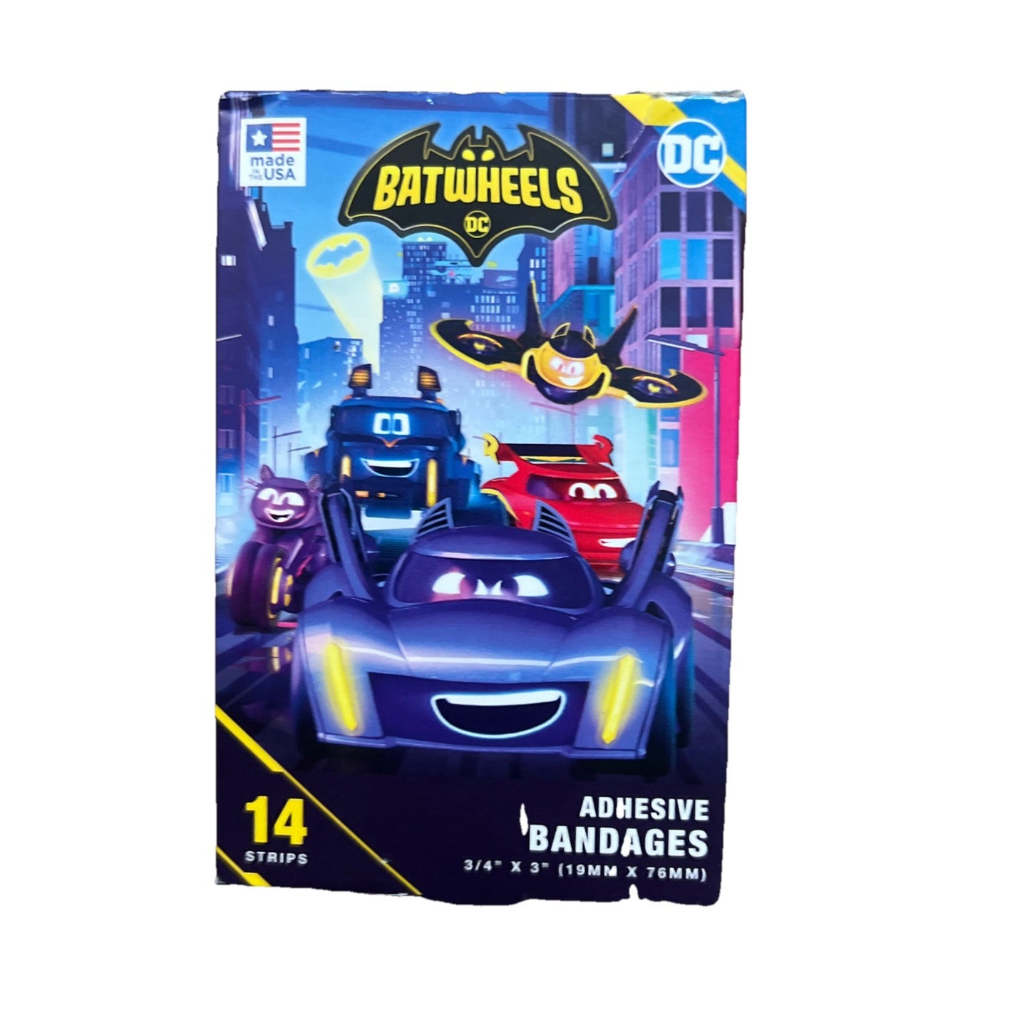 DC Batwheels Kids Bandages 2 Pack 14 Ct Adhesive Bandaids