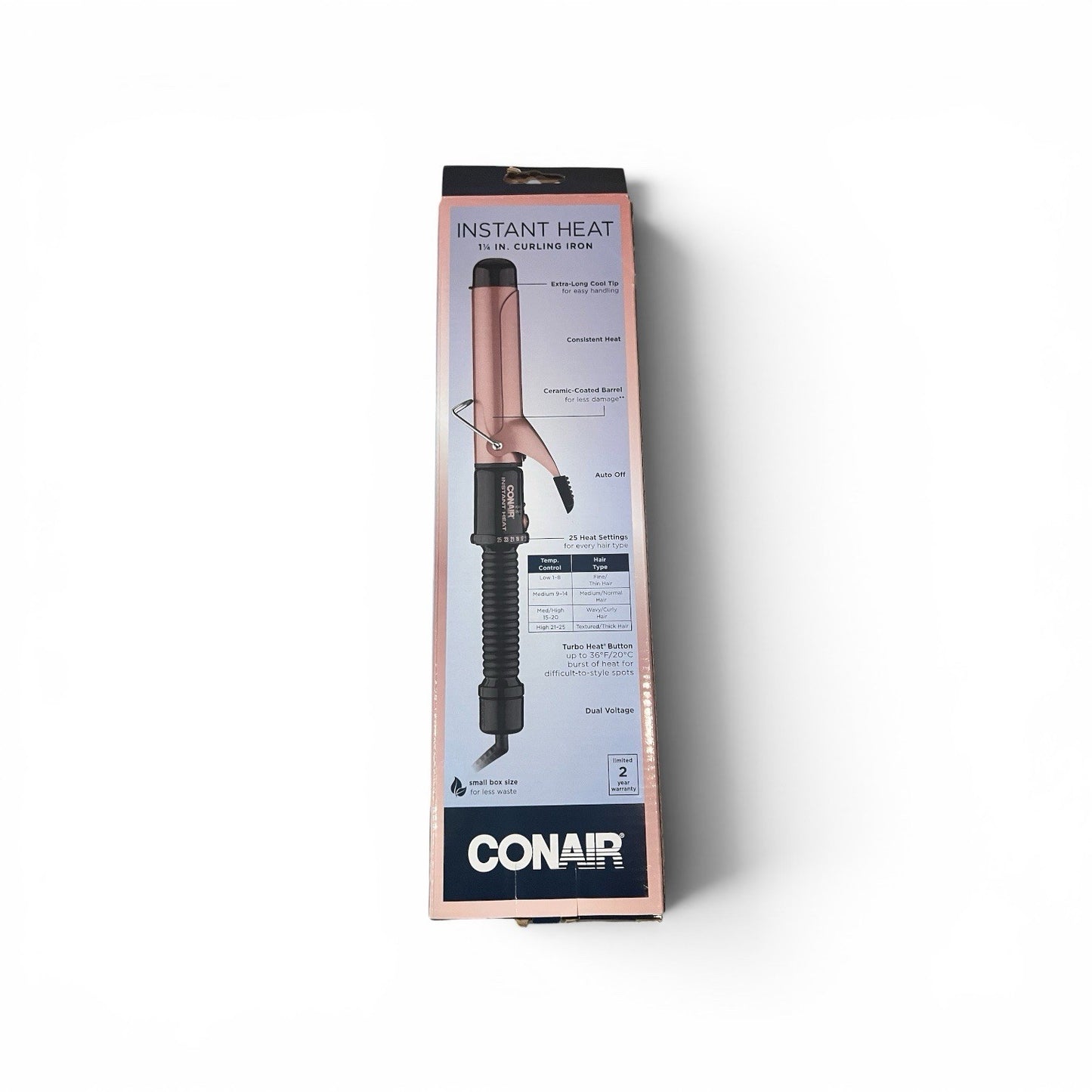 Ceramic Curling Iron 1.25 Inch 25 Heat Settings - Conair