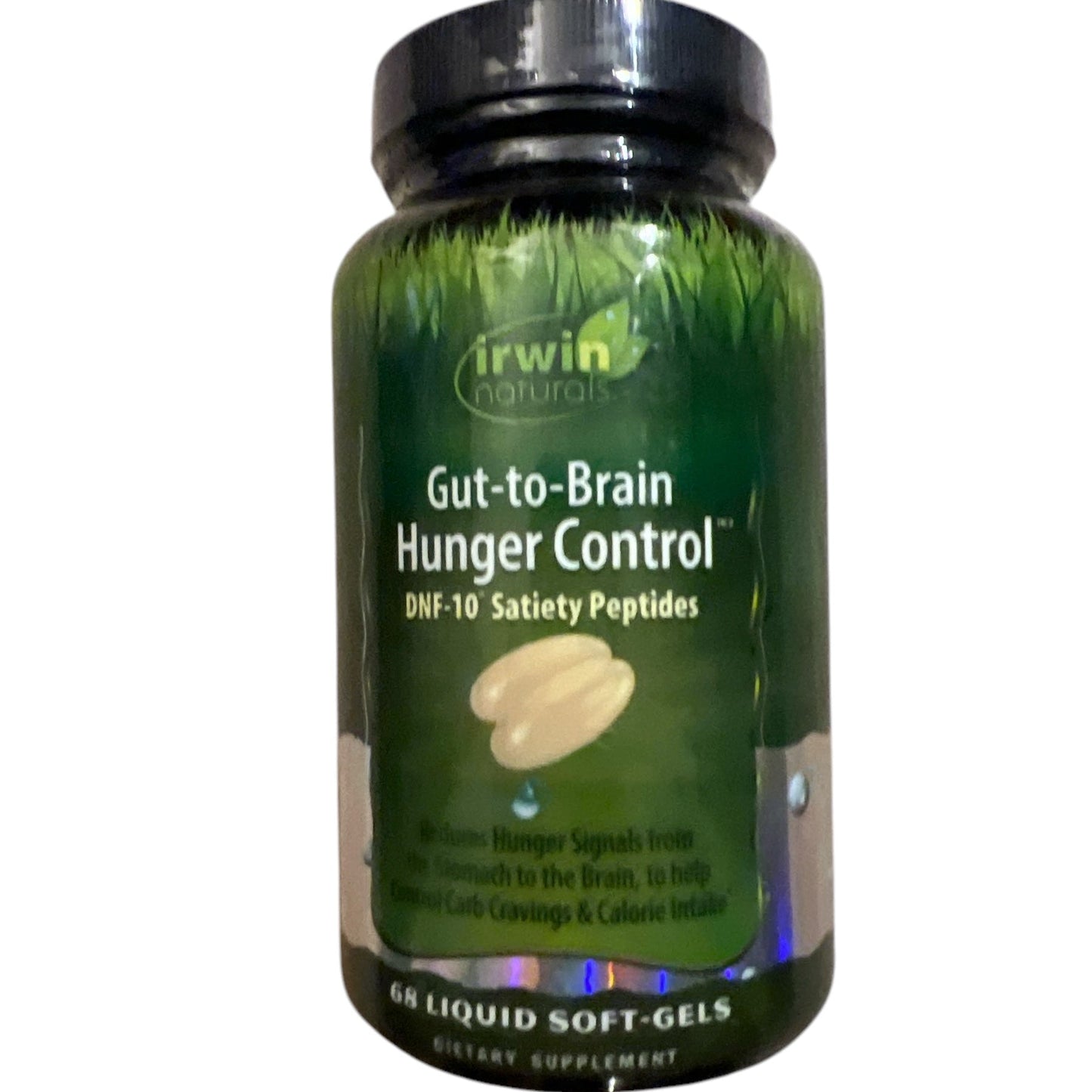 Irwin Naturals Gut-to-Brain Hunger Control - 68 Liquid Softgels, Exp. 05/2025 - Bazrify