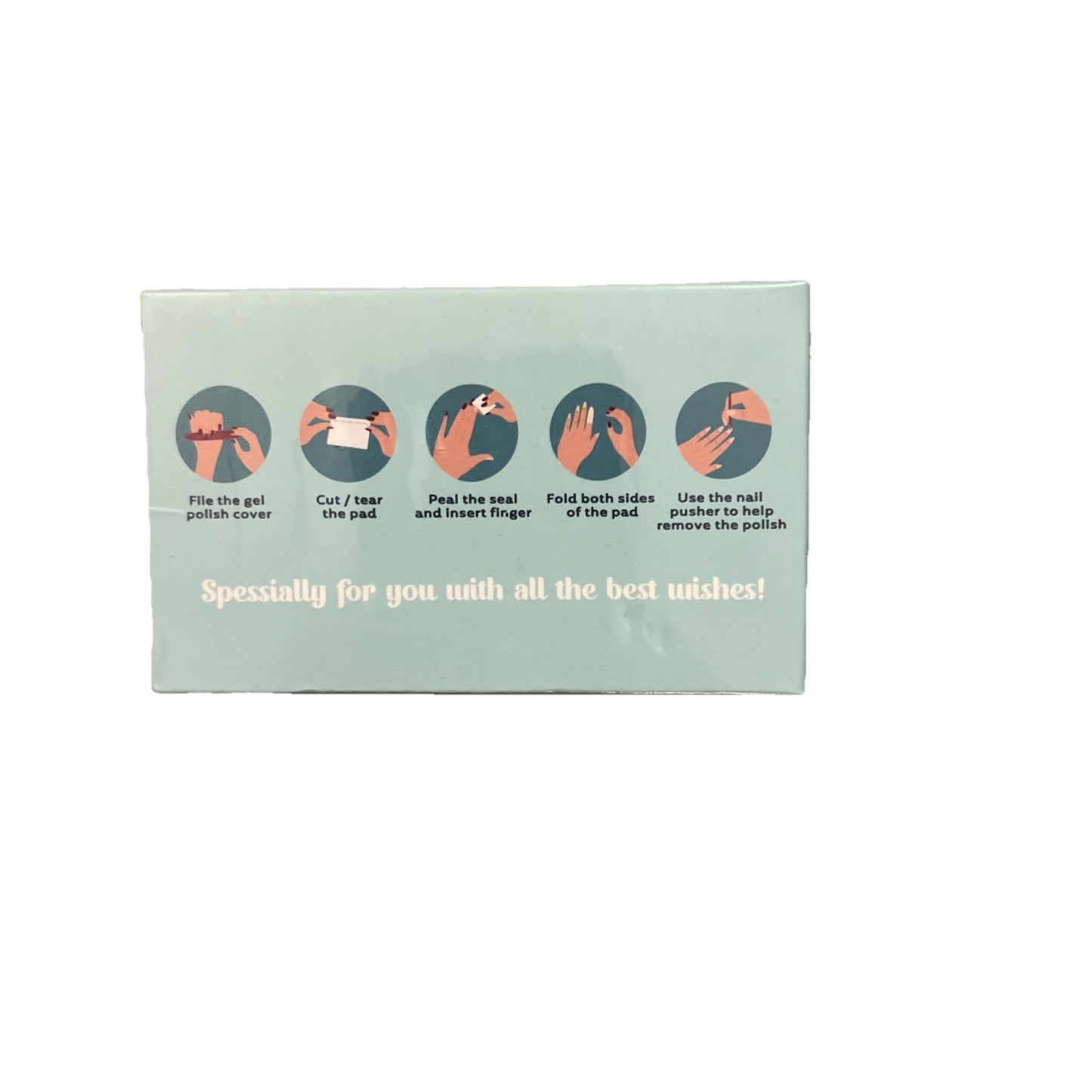 Acetone-Free Nail Polish Remover Pads with Aloe, 50-Pack