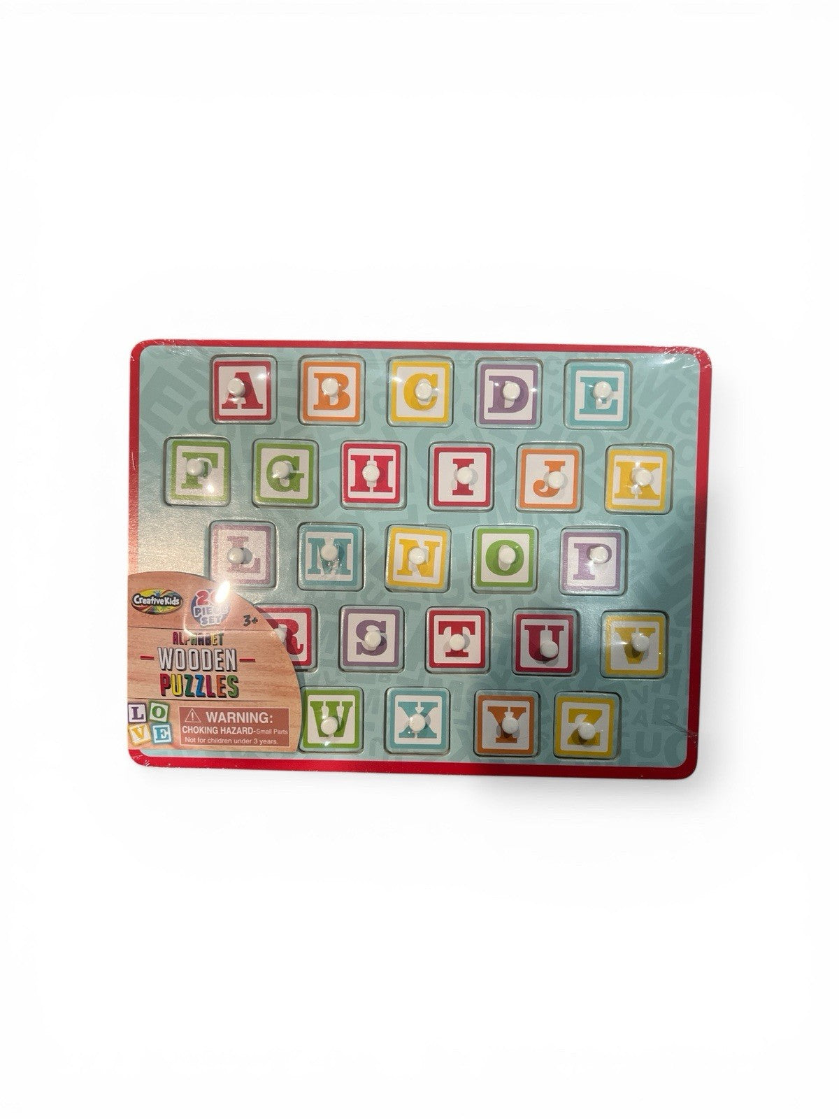 Alphabet ABC Wooden Puzzle Board Kids Learning Toy by Creative Kids