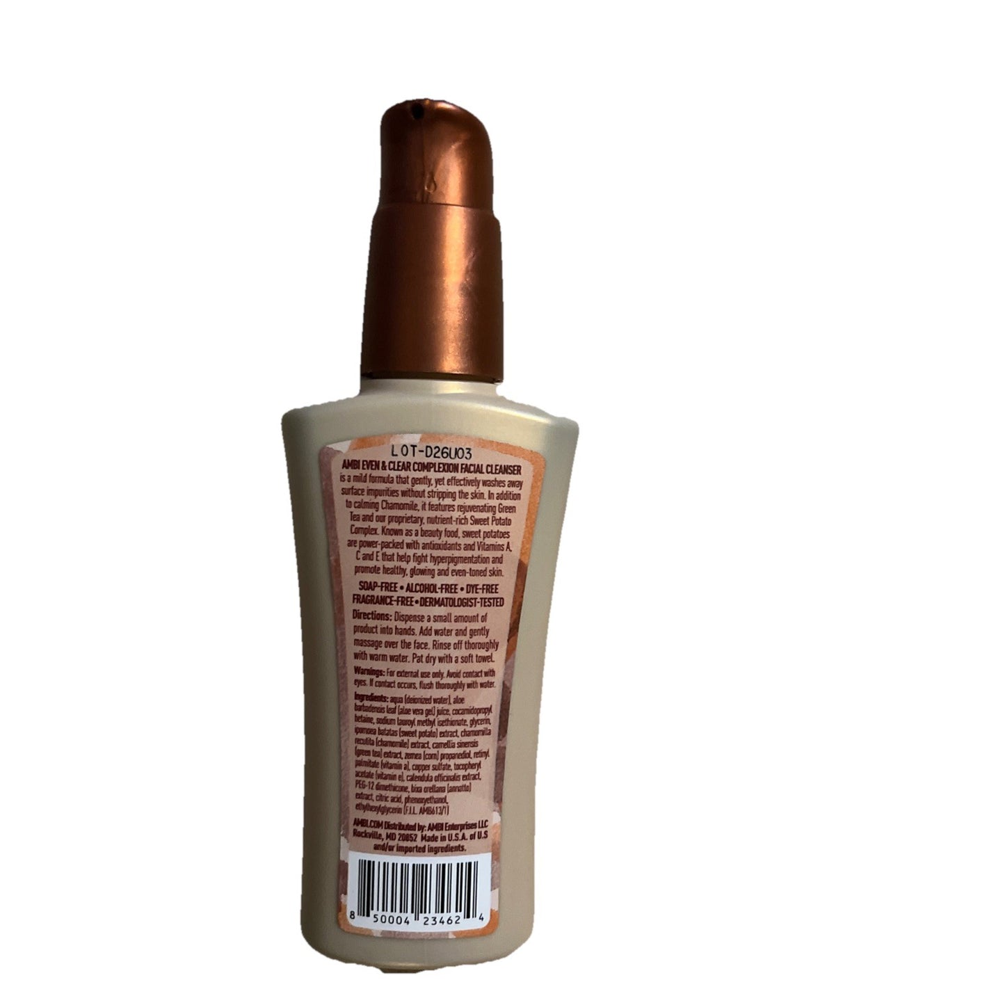 Even & Clear Complexion Facial Cleanser 3.5 oz, Ambi