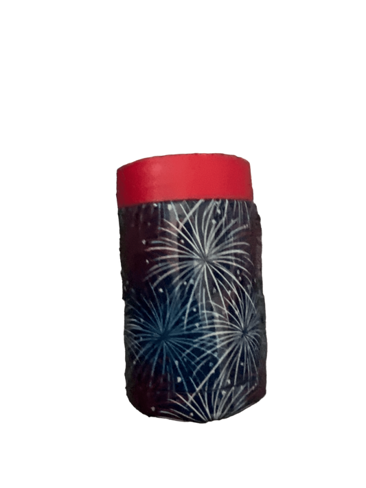 Bottle and Can Double-Wall Insulator Drink Holder Multi-Color Fireworks