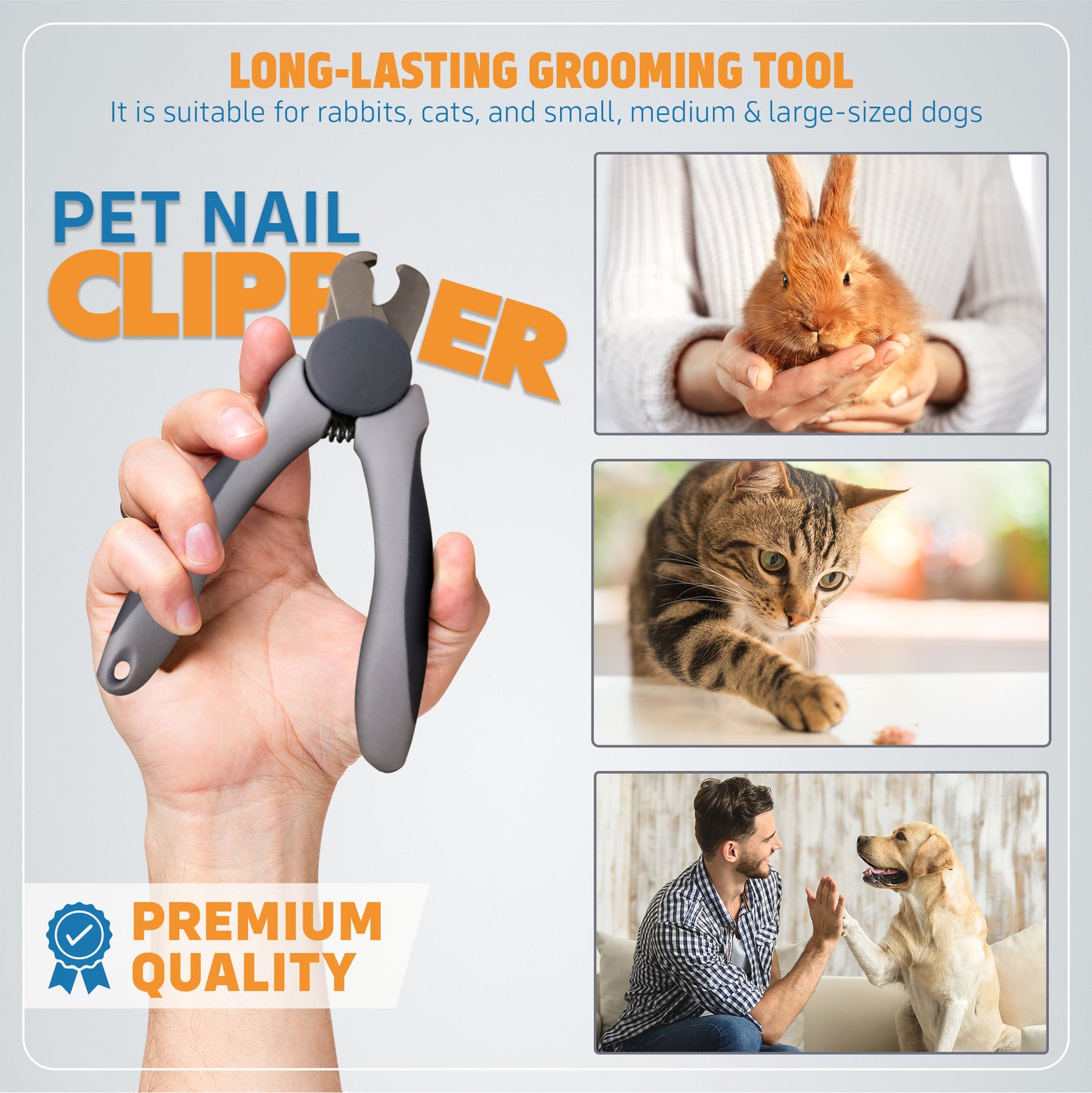 Cat Nail Clippers with Safety Guard, Dog Trimmer - Trovety