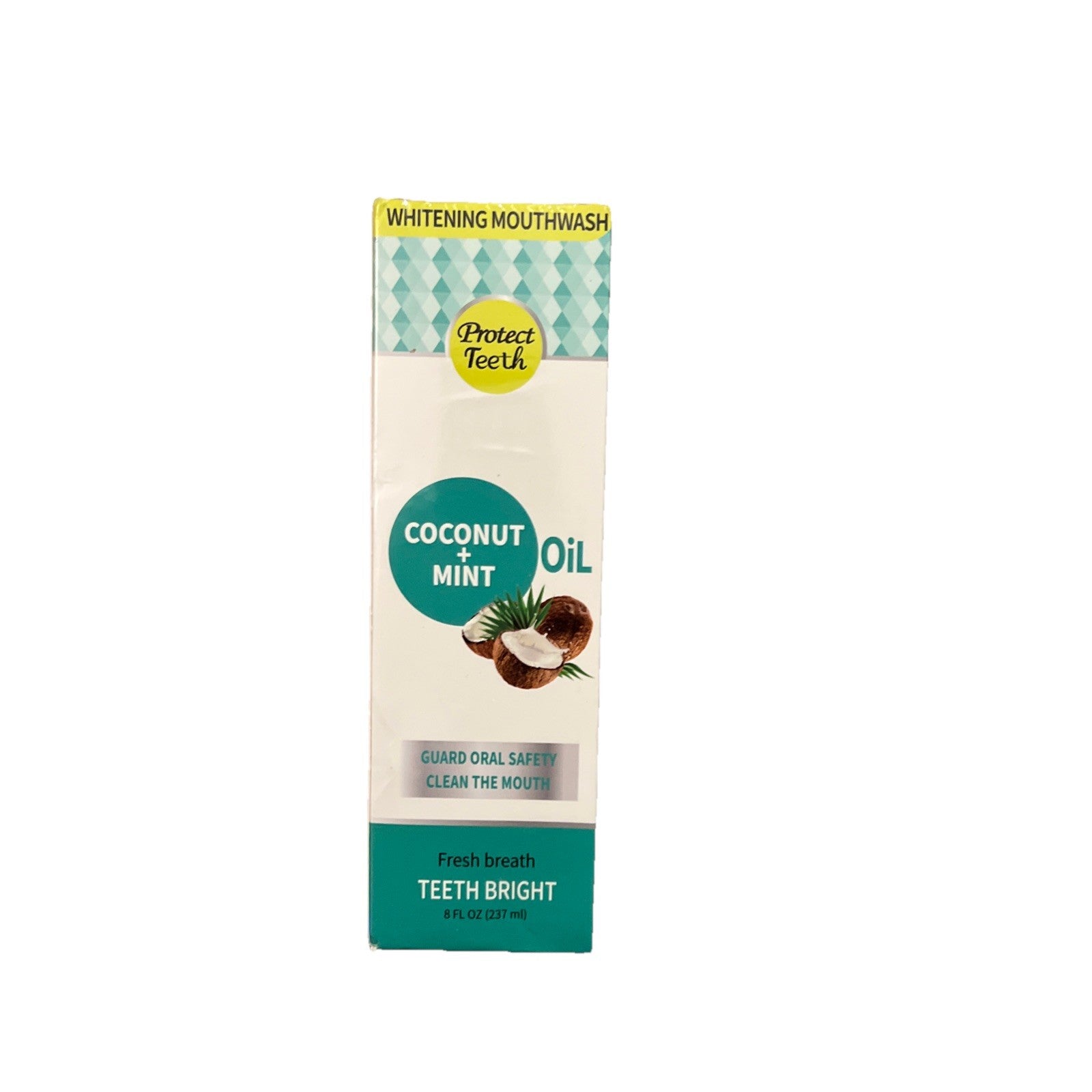 Coconut & Mint Whitening Fresh Breath Mouthwash 8 oz Exp 03/2027