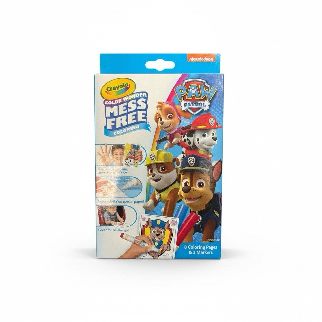 Crayola Color Wonder Paw Patrol Mess Free Coloring Pages Markers Kids Art | Bazrify