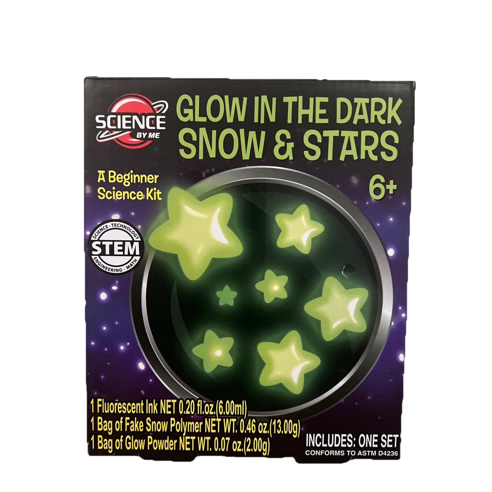 Creative Kids STEM Glow in Dark Snow and Stars Science Kit Educational Toy | Bazrify