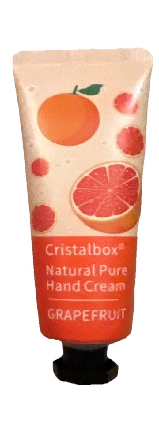 Cristalbox Hand Cream Grapefruit Travel Size Natural Pure Moisturizing Formula 30g