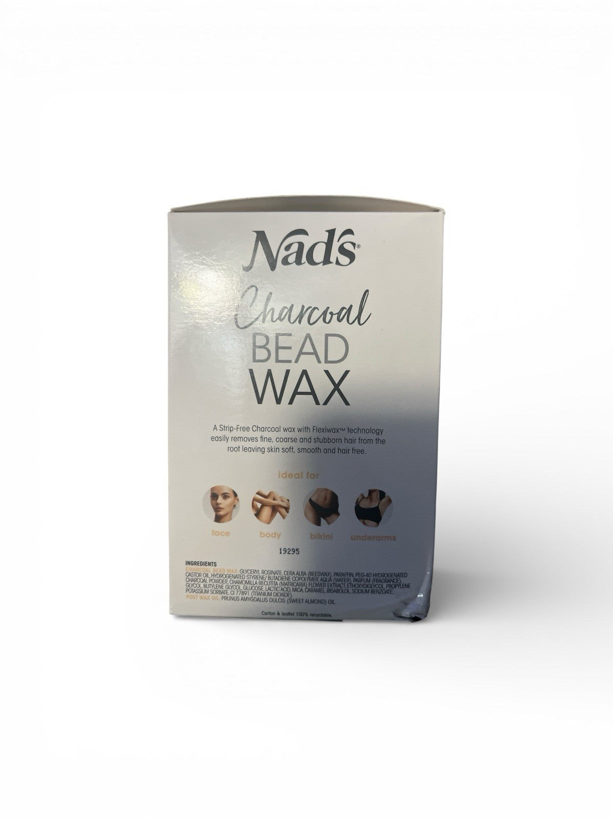 Box of Nad's Charcoal Bead Wax on a white background