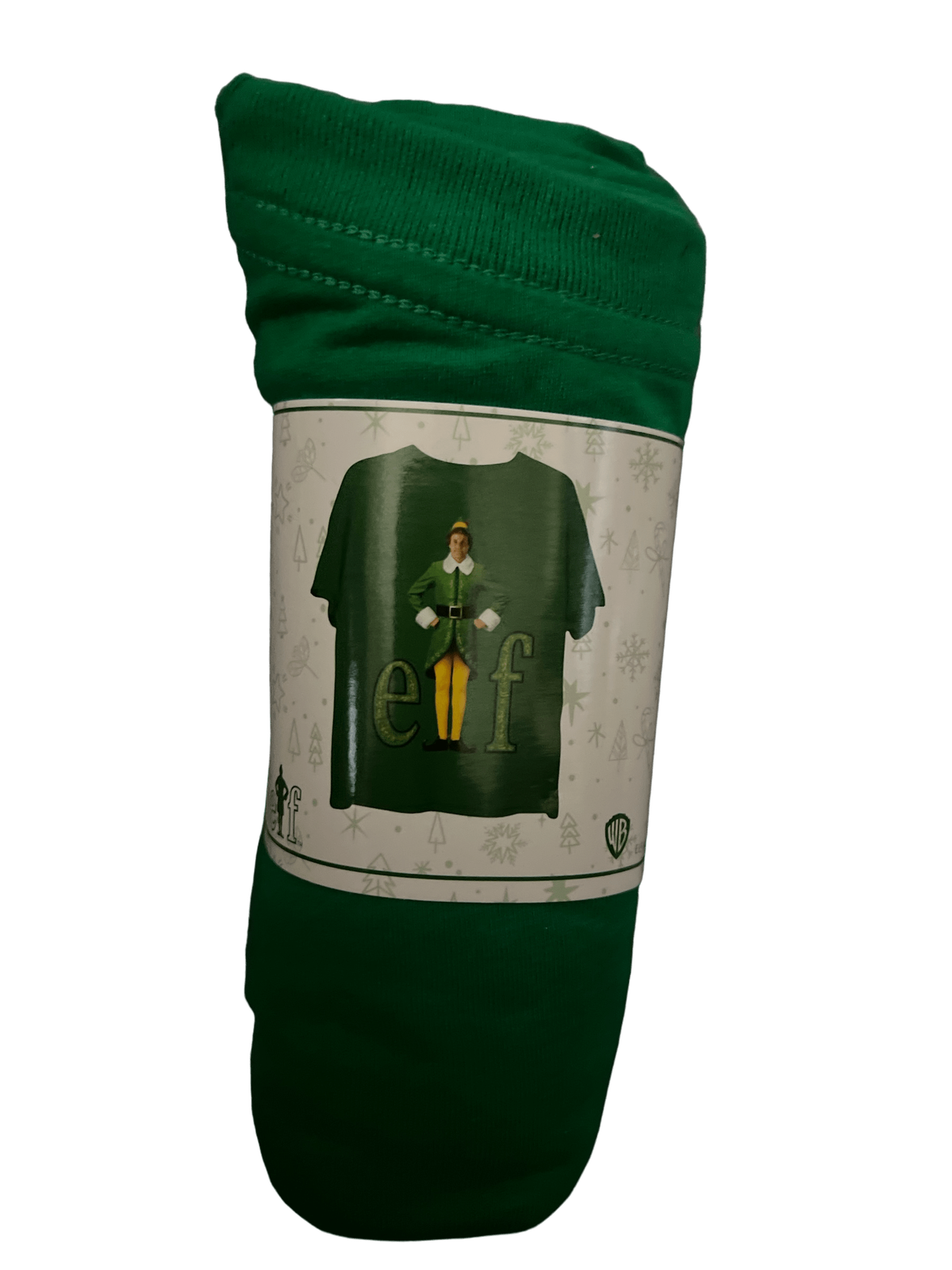 Elf T-Shirt Green with Buddy on Front Adult One Size Fits Most