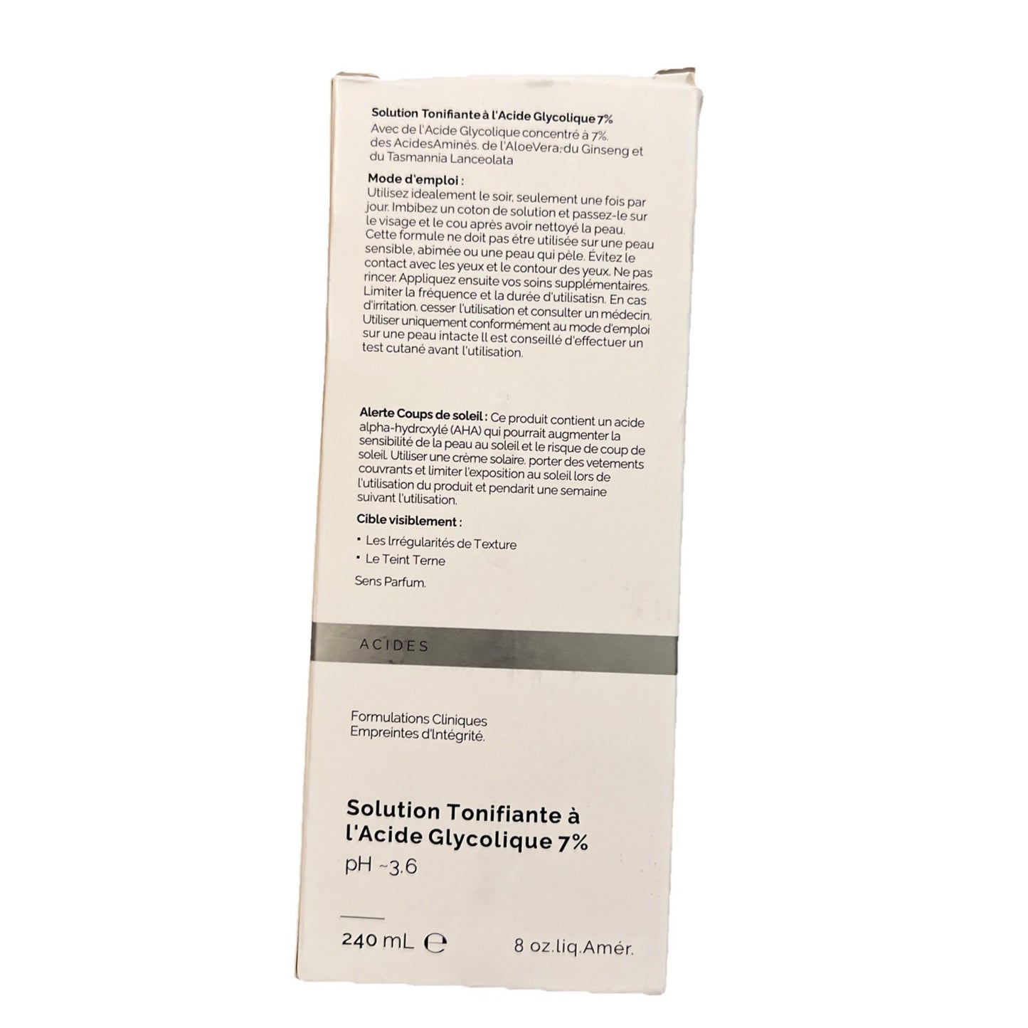 Glycolic Acid 7% Toning Solution – Exfoliating Toner 240ml