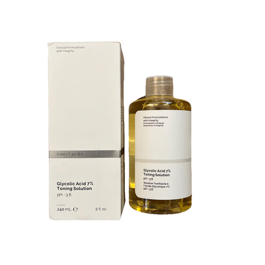 Glycolic Acid 7% Toning Solution Resurfacing Exfoliating Skin Toner 240ml