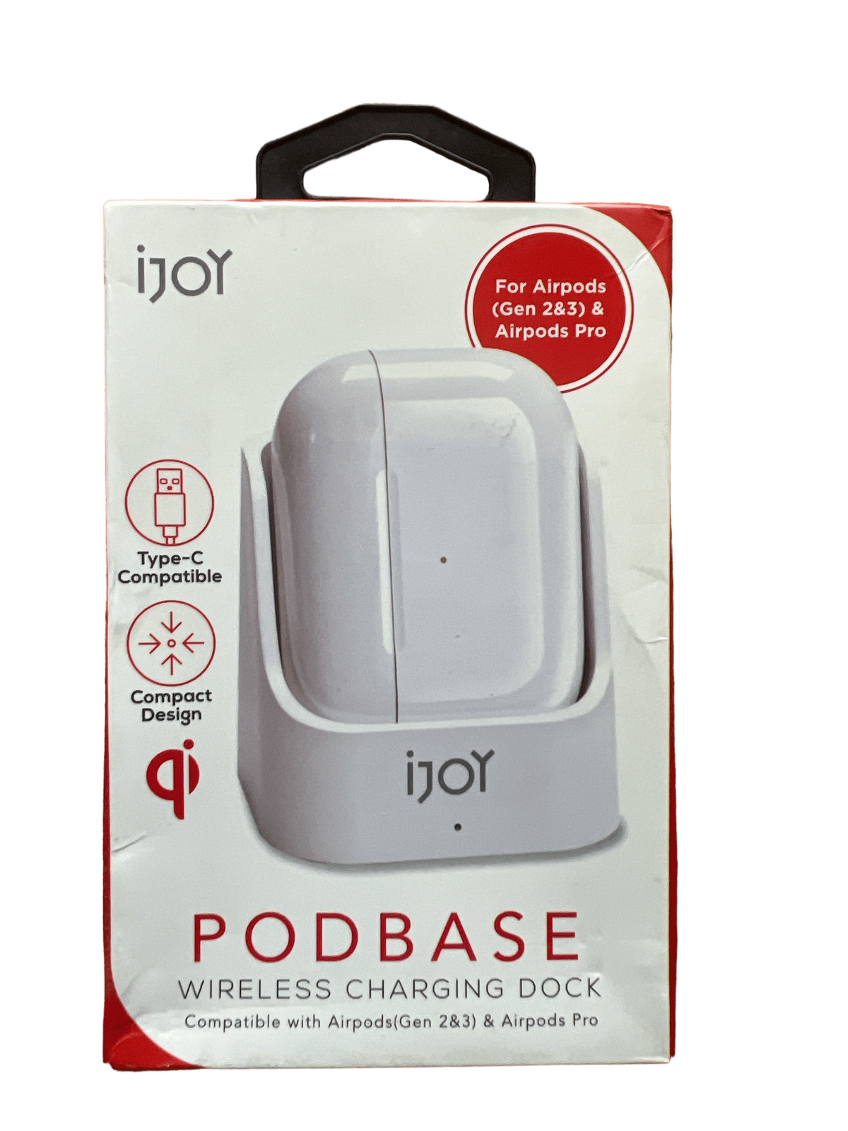 iJoy PodBase Wireless Charging Dock for AirPods Compatible USB-C Type C | Bazrify
